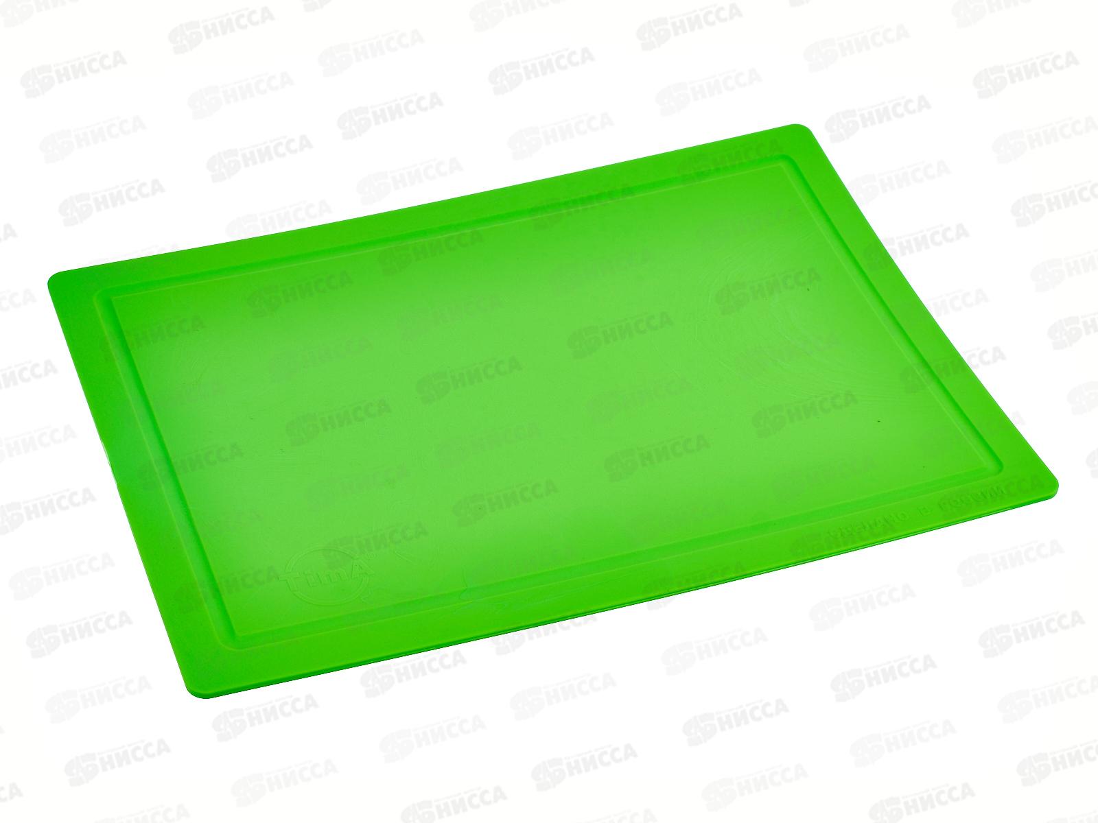 Доска разделочная TimA большая 360*250 (полиуретан) салат., ДРГ-3625