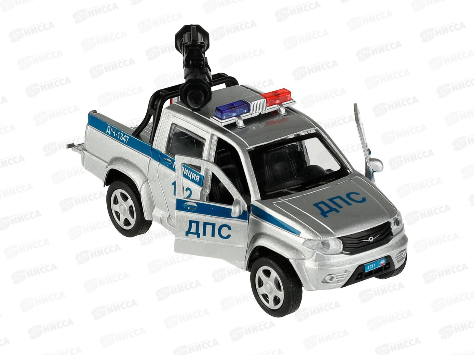 Машина &quotТЕХНОПАРК&quot UAZ PICKUP Полиция 13см, 12POL-CANSR 337465