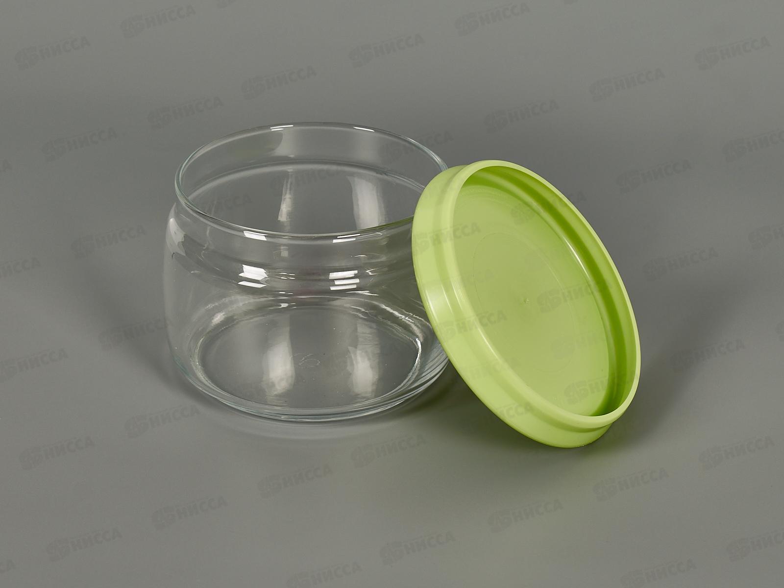 Банка CESNI с зеленой крышкой 420мл 43002B