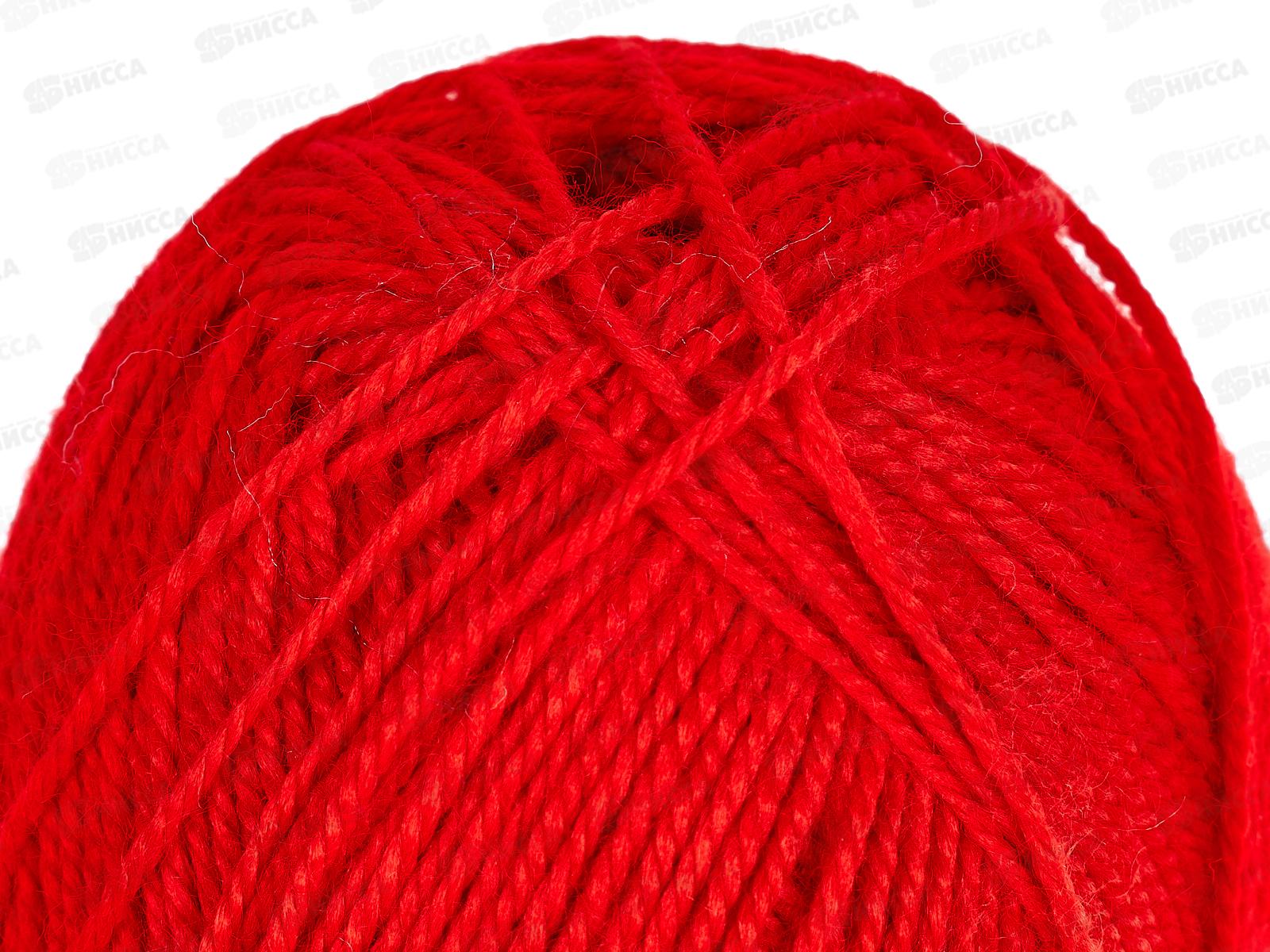 Пряжа Акрил 06 Красный 100г300м Акрил100%