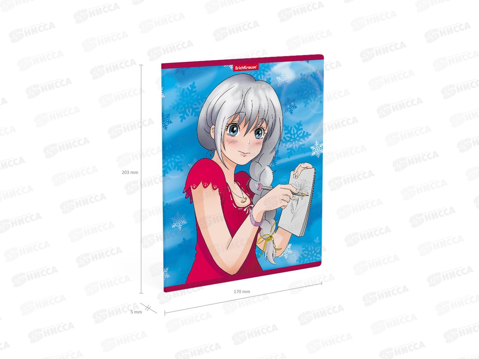 Тетрадь 48листов клетка  ПОЛИ Manga Girls 52958