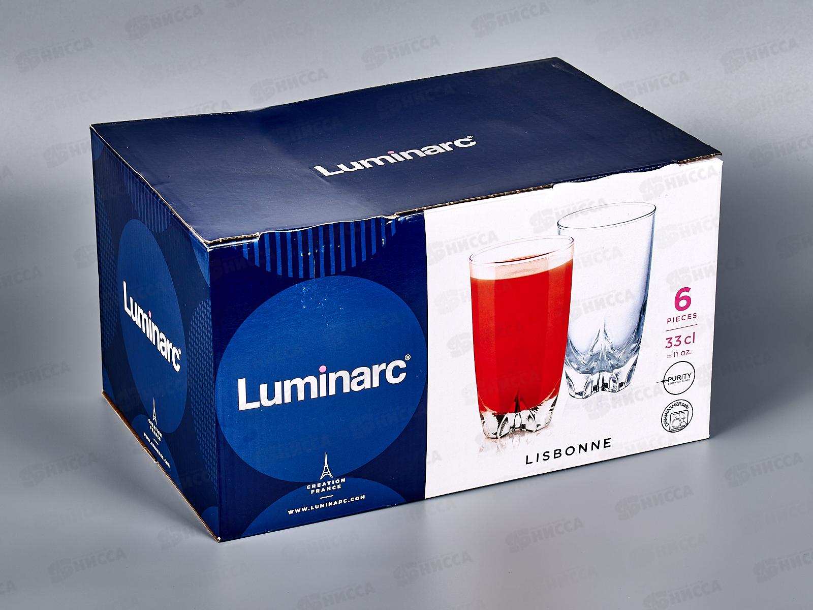 Набор стаканов lisbonne 6шт 330мл высокие V0402