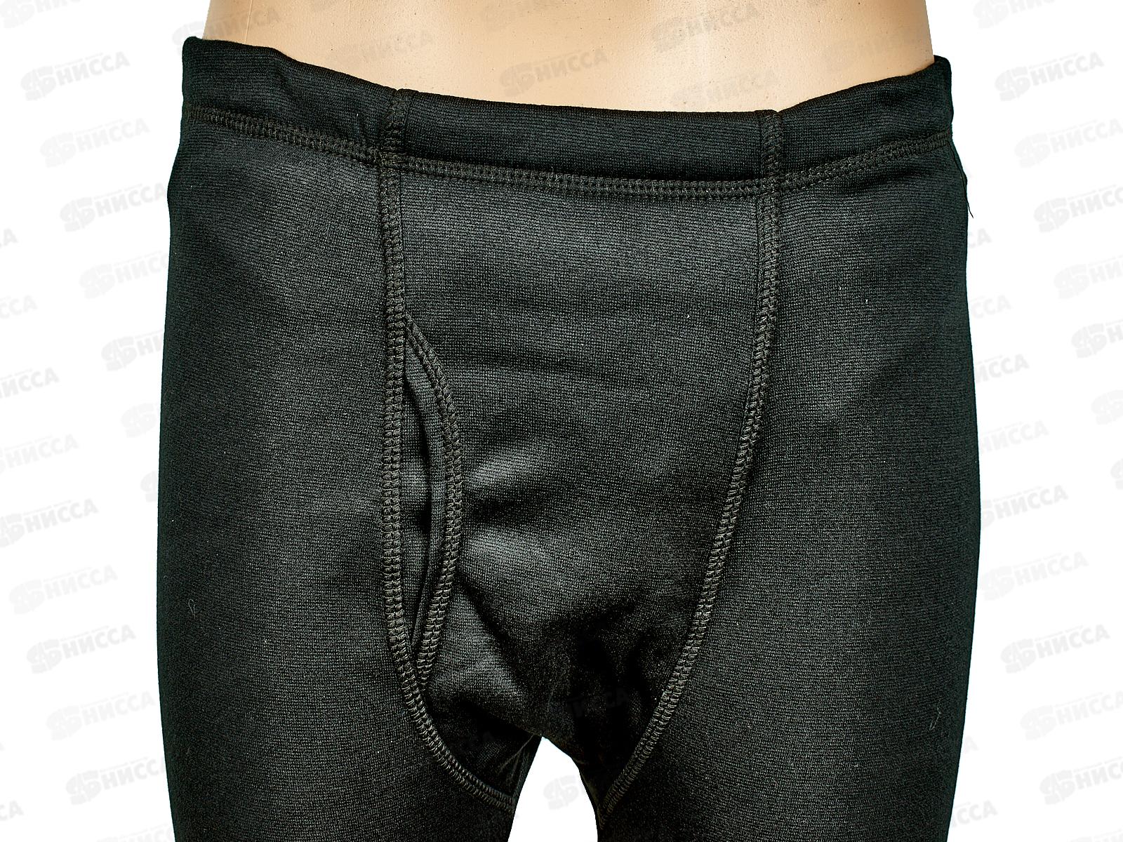 Термобелье мужское гладкокрашеный,черный , размер 54 (182-188-108-98)