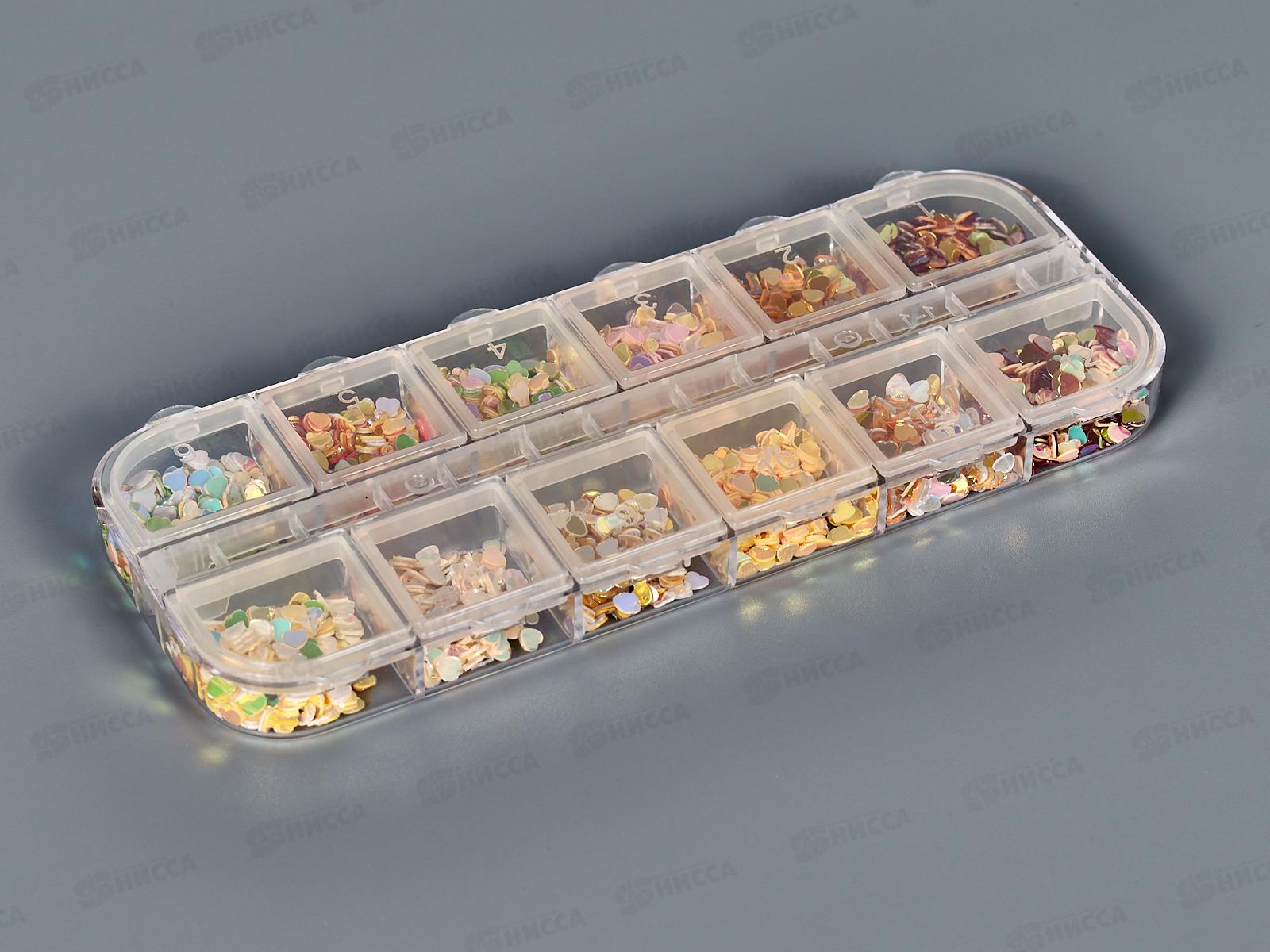 Набор конфетти декоративный12цв. М-10035*12