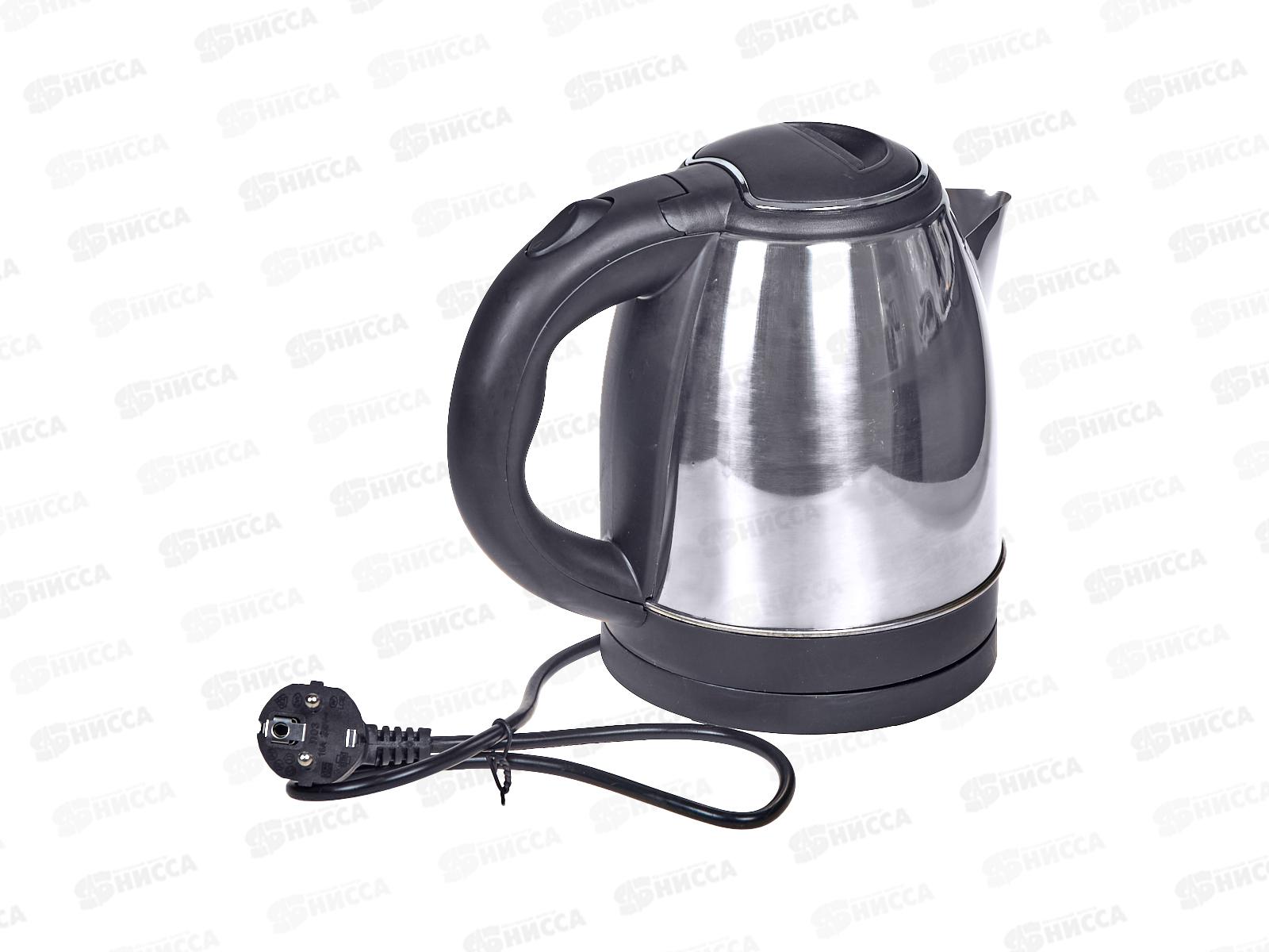 Чайник электрический SA-2124S (12) нержавеющая сталь  диск