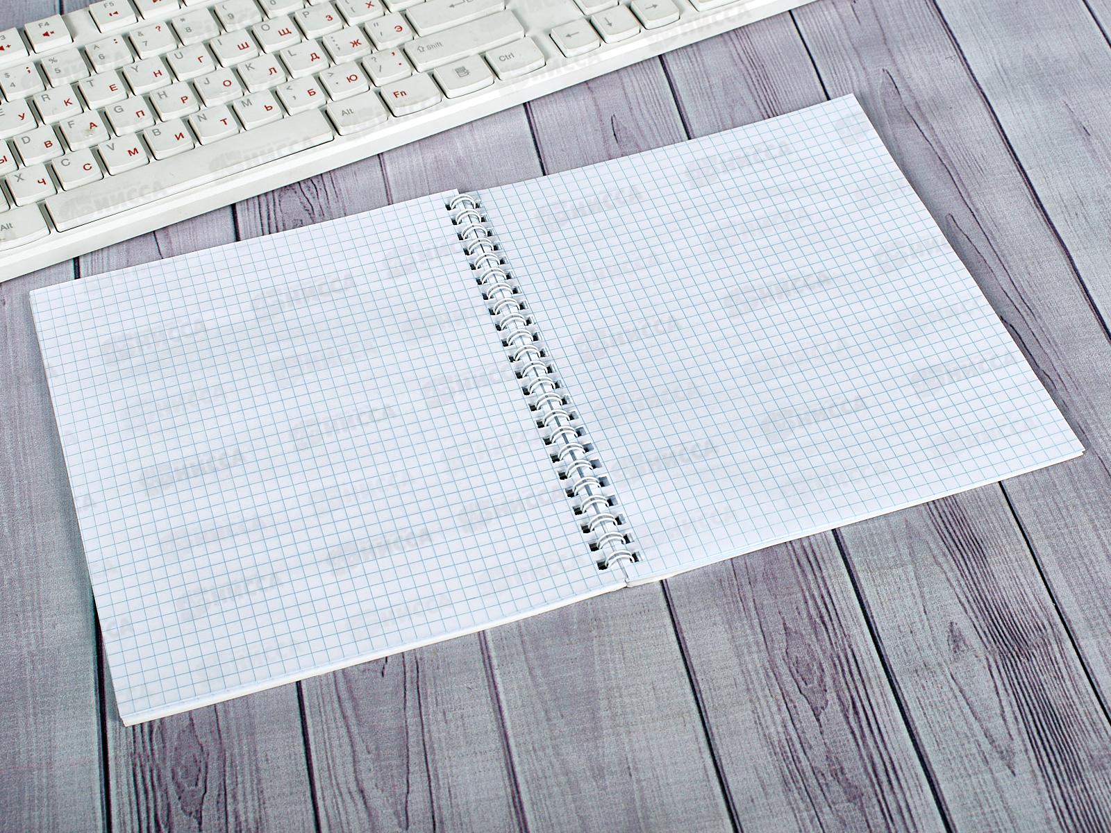 Тетрадь 48листов клетка ПЛН Gold Floral Pattern, греб., 3200-48 *30