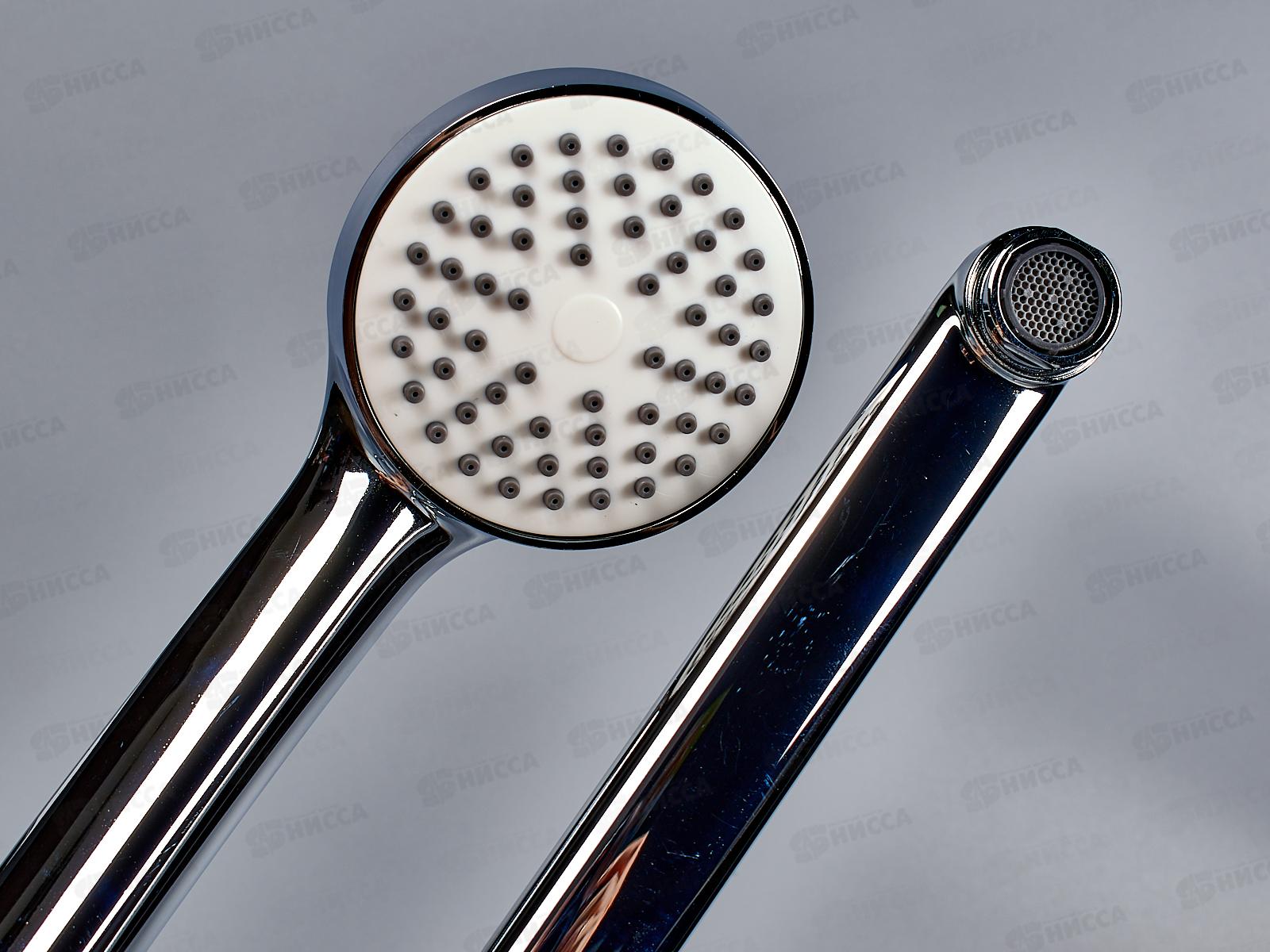 Смеситель для ванны длинный излив переключатель в корпусе, хром, MN2213