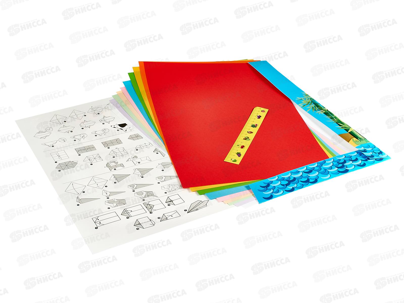 Цветная бумага для оригами ЛХ 10л 10цв А3 Забавная панда, ПО-9203 *30