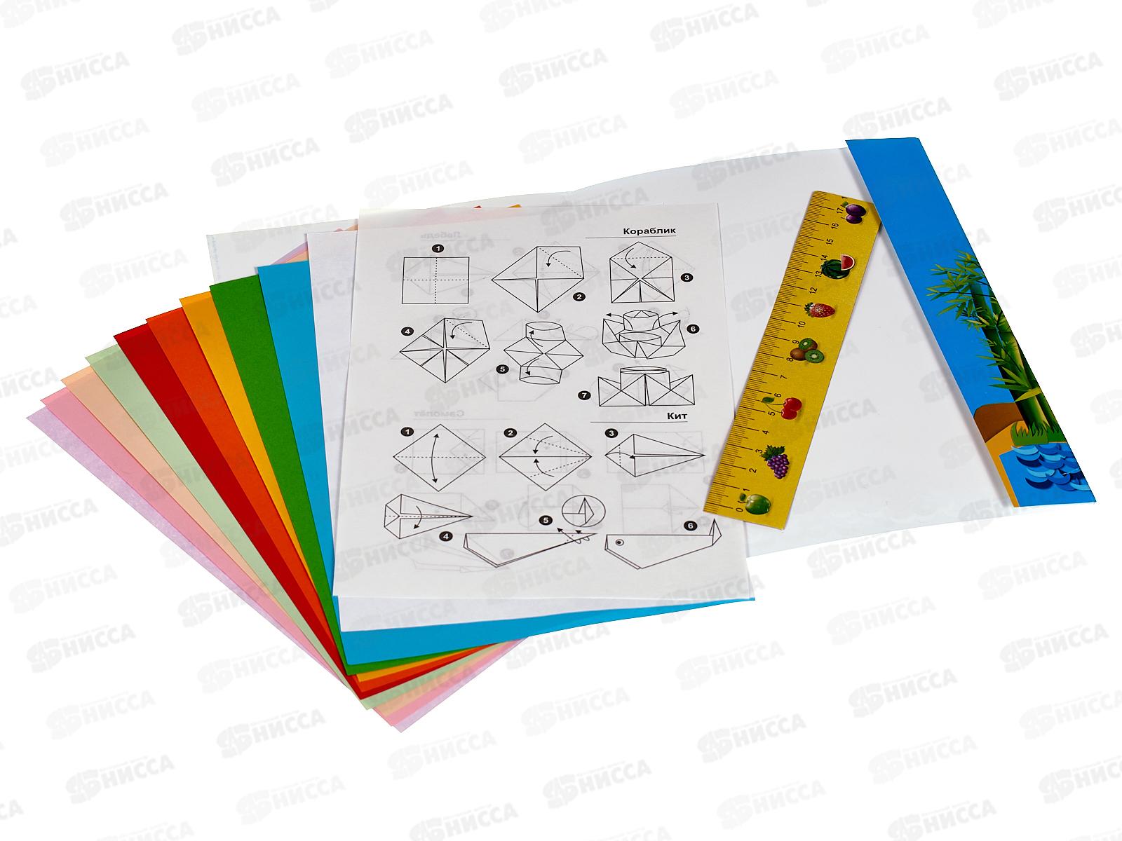 Цветная бумага для оригами ЛХ 10л 10цв А5 Забавная панда, ПО-8970 *40