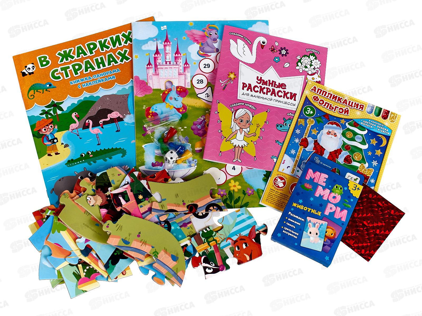 Подарок для малышей. Сундучок игр и развлечений для девочки 6 в 1, 20473