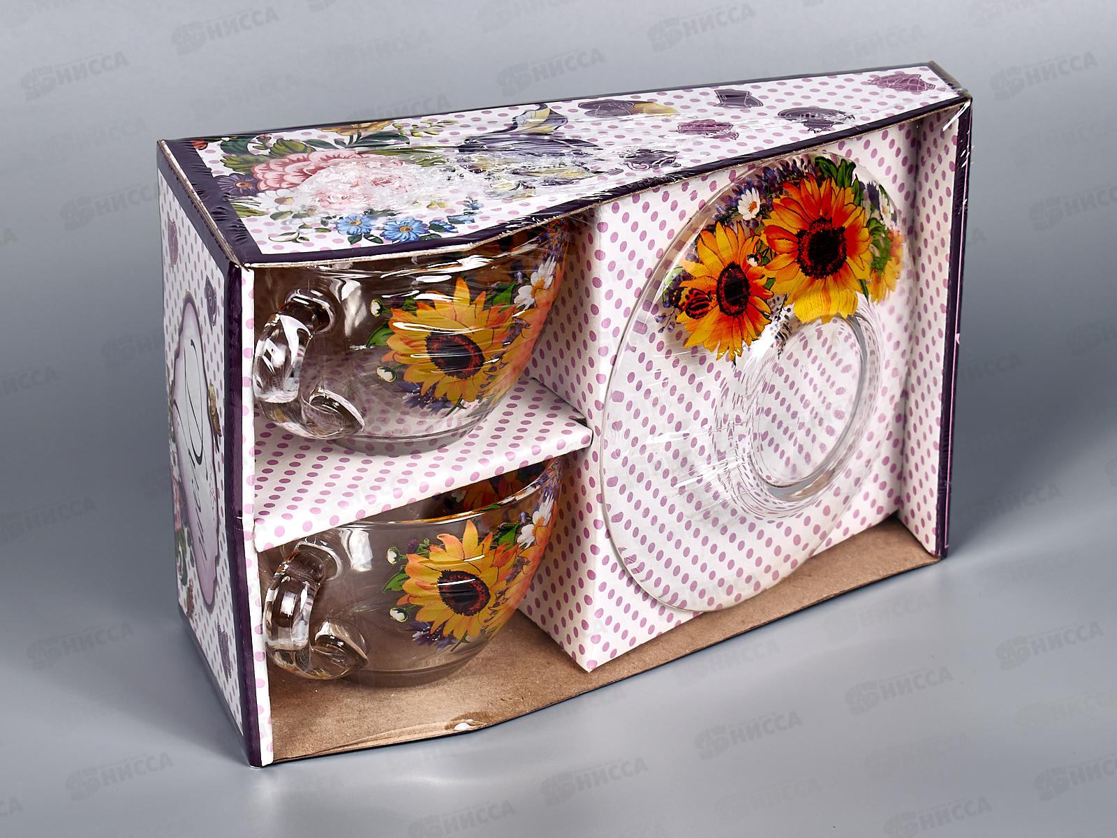 Набор подарочный 4предмета 2222-Д Дуэт Подсолнухи *6