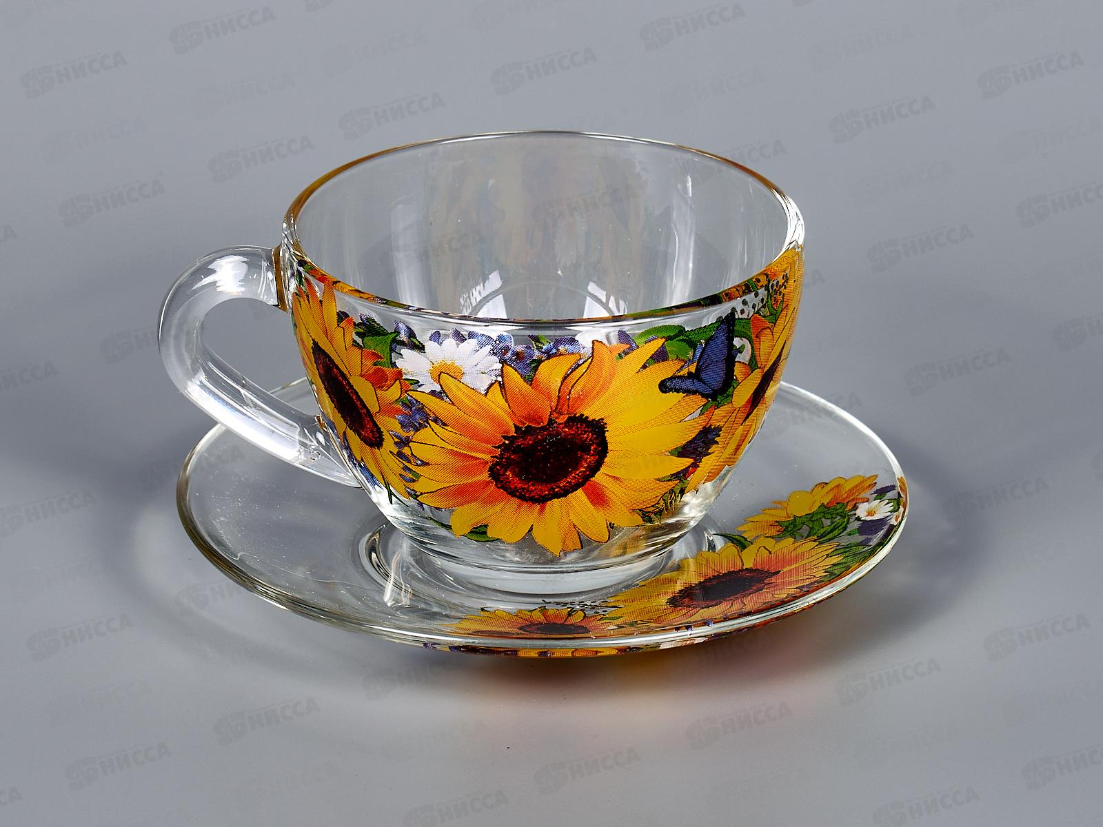 Чайная пара 337-Д Подсолнухи