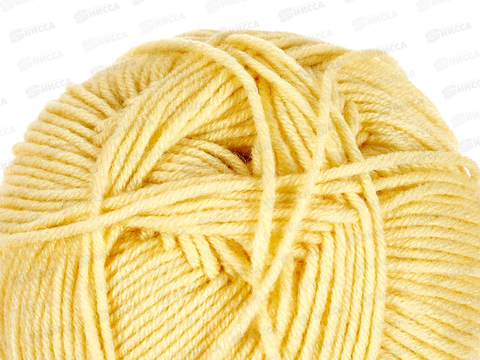 Пряжа Перспективная 53 Св-желтый 100г 270м  шерсть50% акрил50%