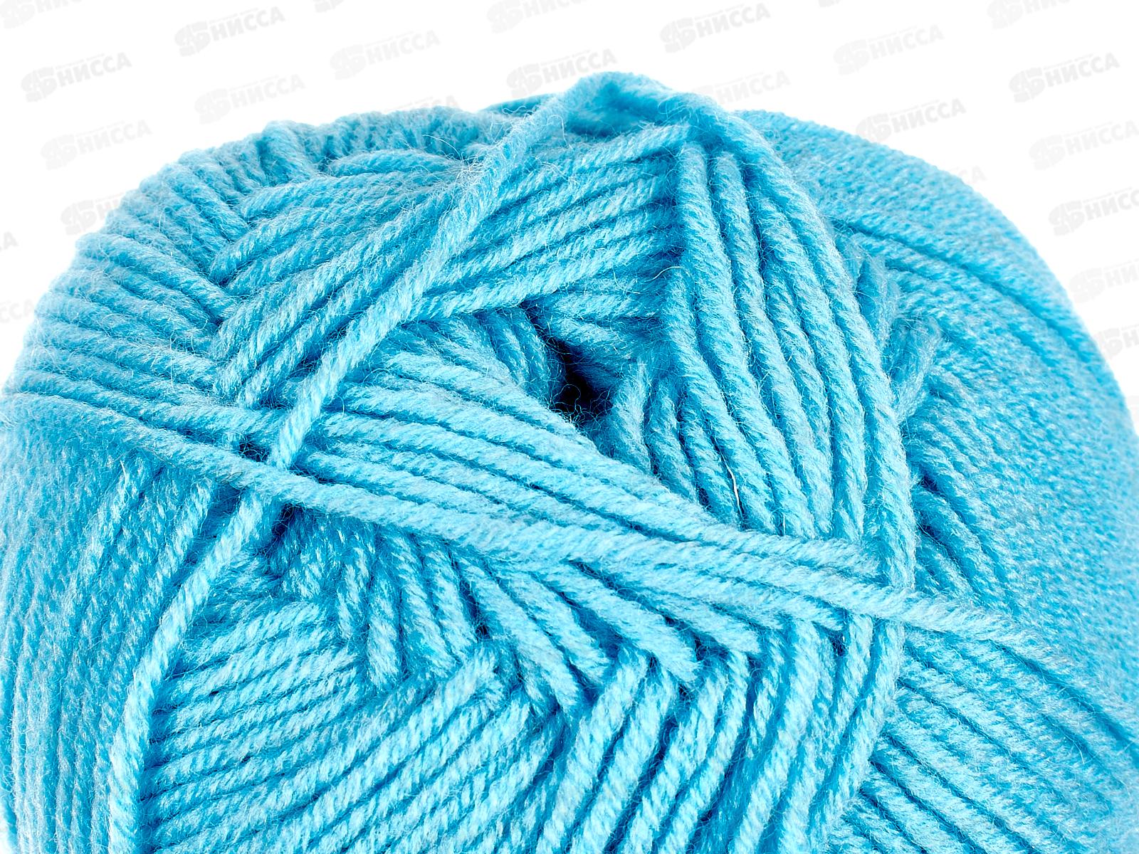 Пряжа Перспективная 223 Светло-бирюзовая 100г 270м  шерсть50% акрил50%