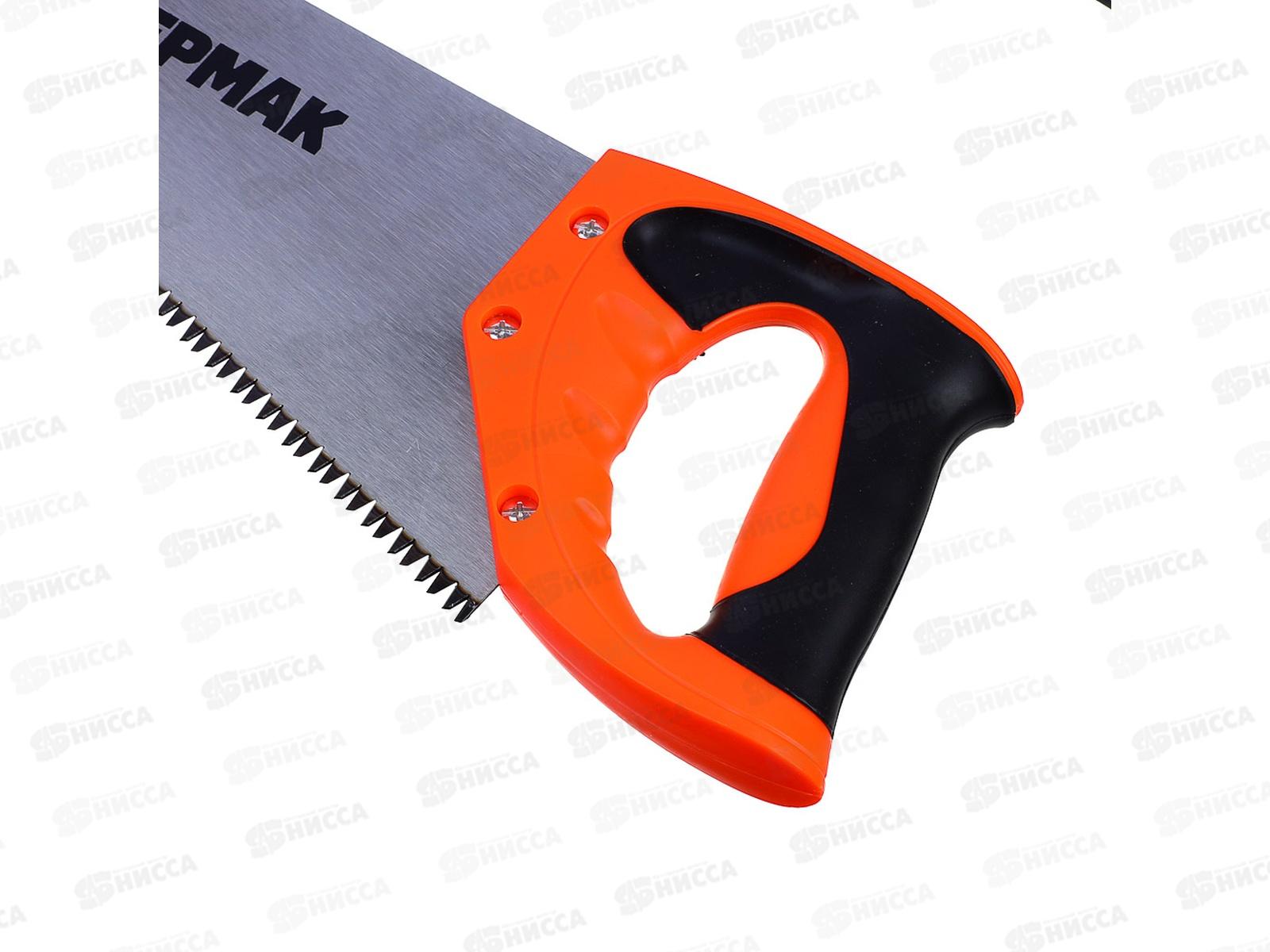 Ножовка по дереву &quotЕрмак&quot Средний зуб 3D 350мм 255-023 г