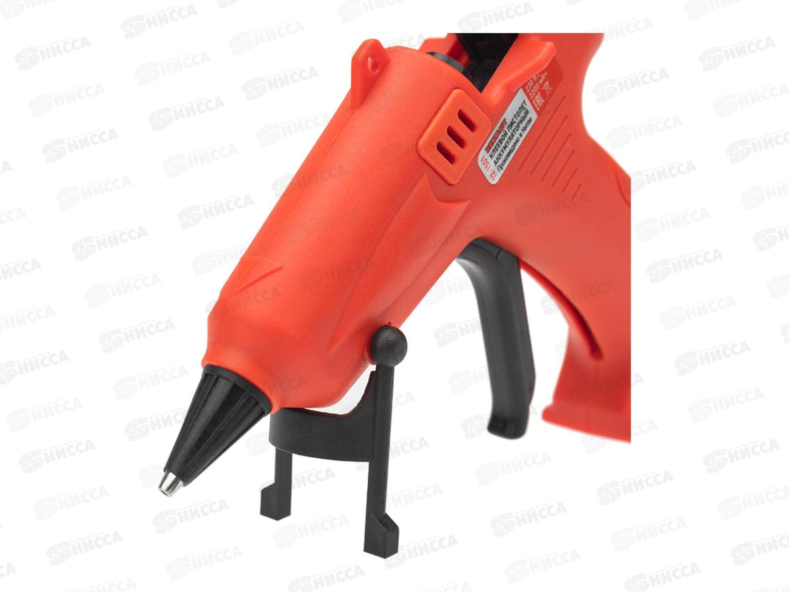 Пистолет клеевой  10Вт REXANT Эксперт аккумуляторный,  7мм, на блистере, 12-1501 *10/30