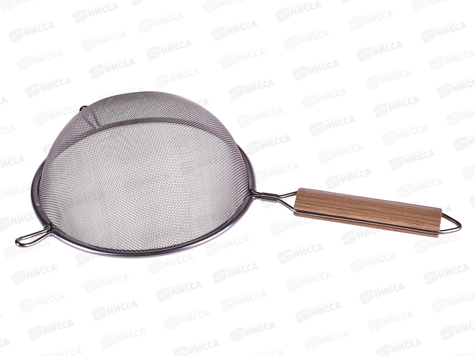 Сито 16,0см нержавеющая сталь с деревянной ручкой AST-005-СДР-16