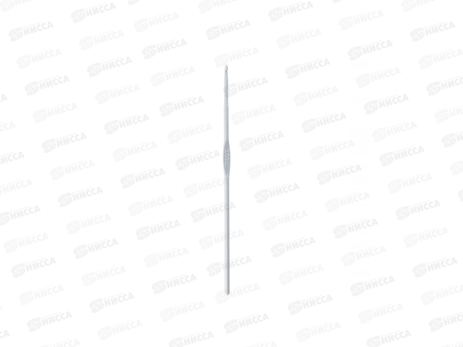 Крючок для вязания &quotGamma&quot СНТ алюминий d 3.0мм 15см в чехле с покрытием *10