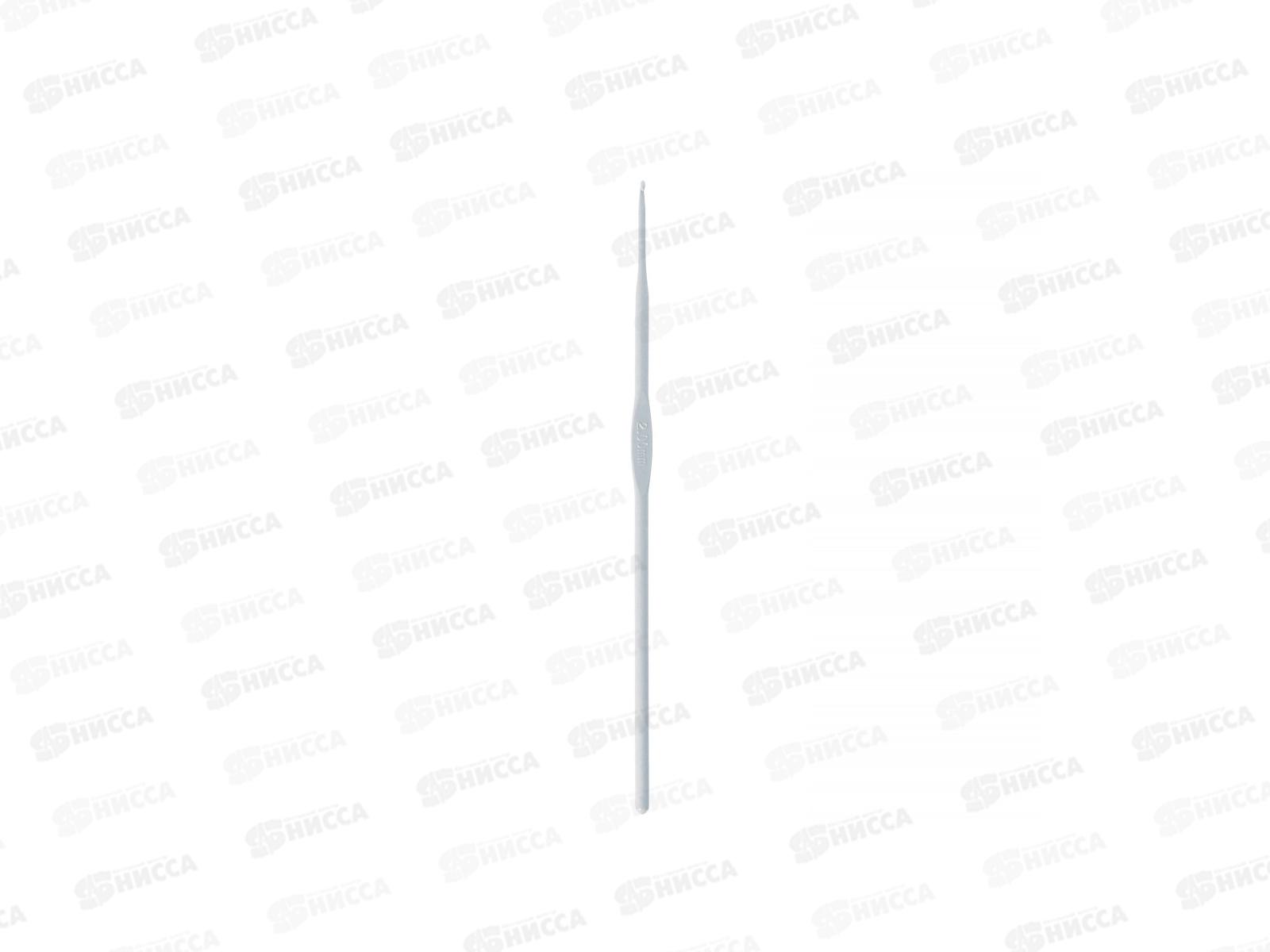 Крючок для вязания &quotGamma&quot СНТ алюминий d 2.0мм 15см в чехле с покрытием