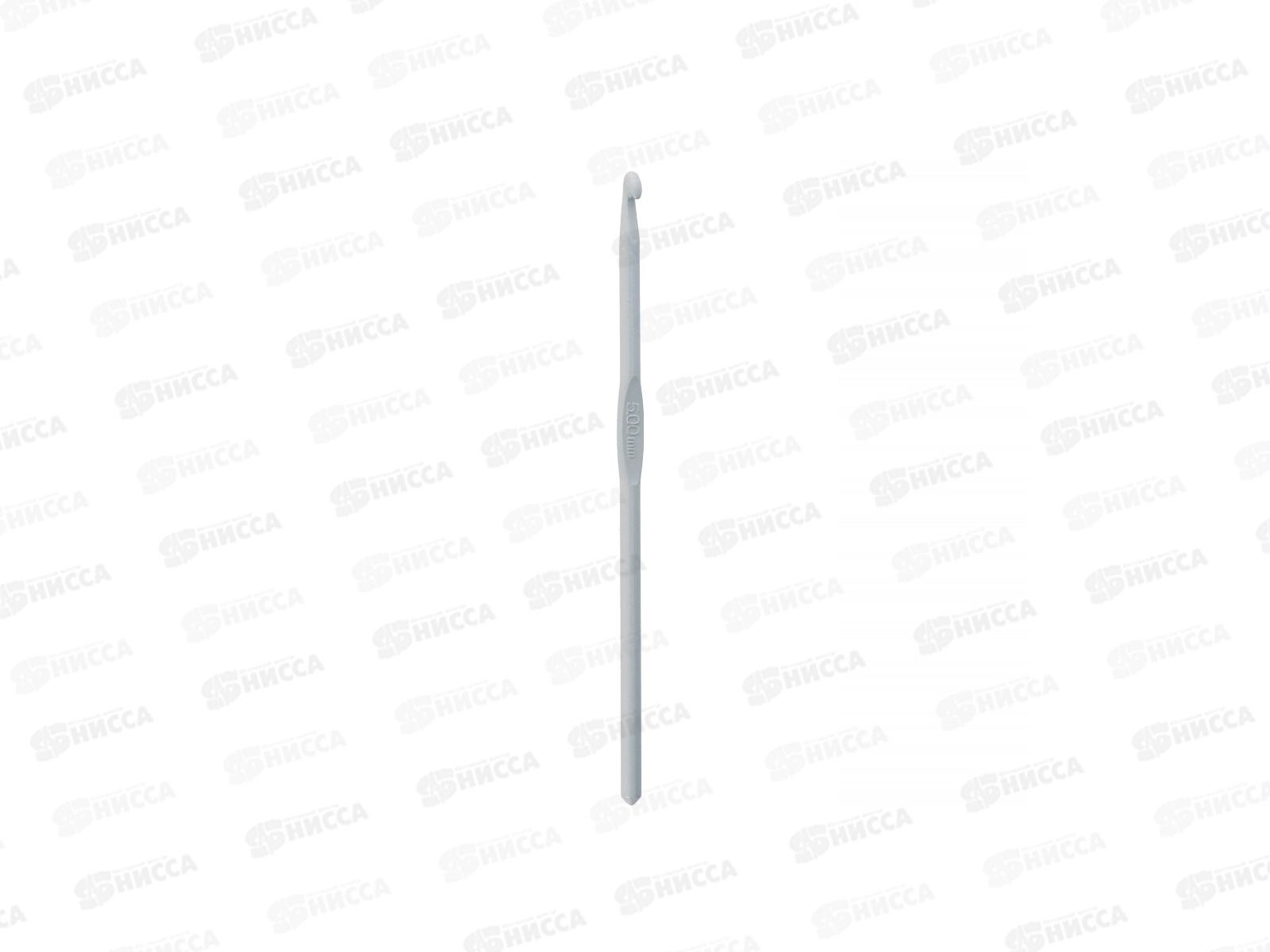 Крючок для вязания &quotGamma&quot СНТ алюминий d 5.0мм 15см в чехле с покрытием *10