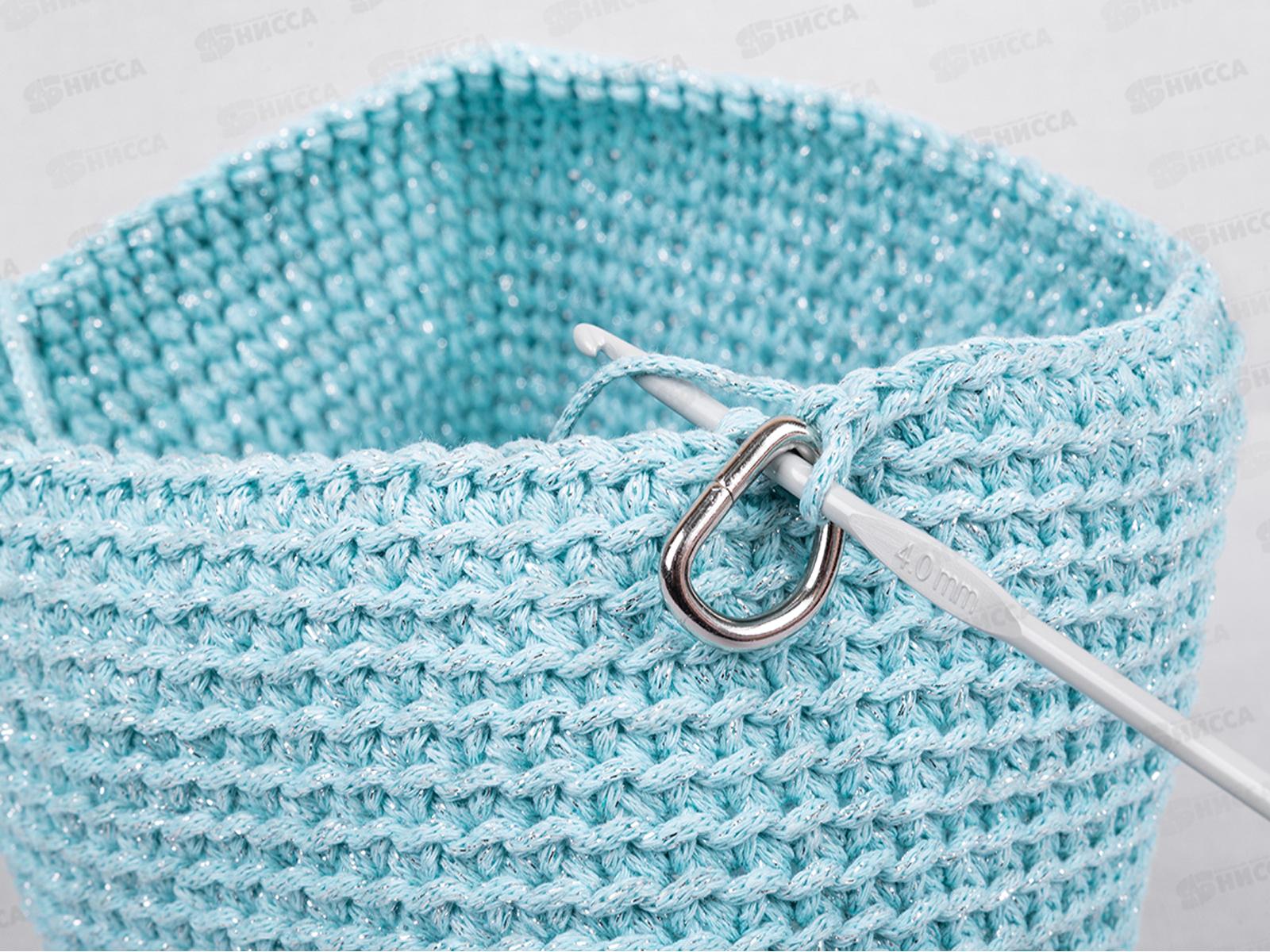 Крючок для вязания &quotGamma&quot СНТ алюминий d 5.0мм 15см в чехле с покрытием *10