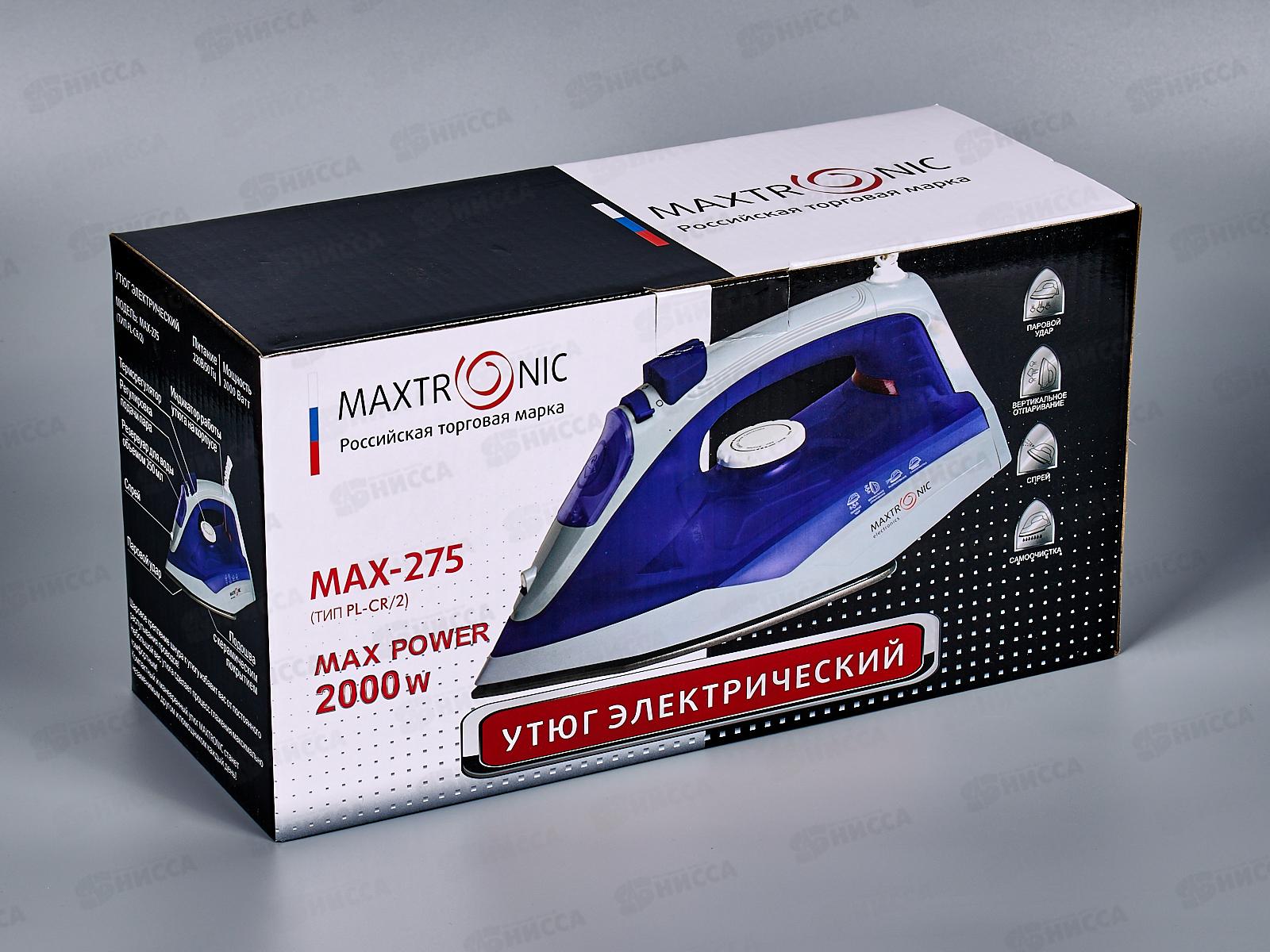 Утюг Maxtronic MAX-275(PL-CR/2)