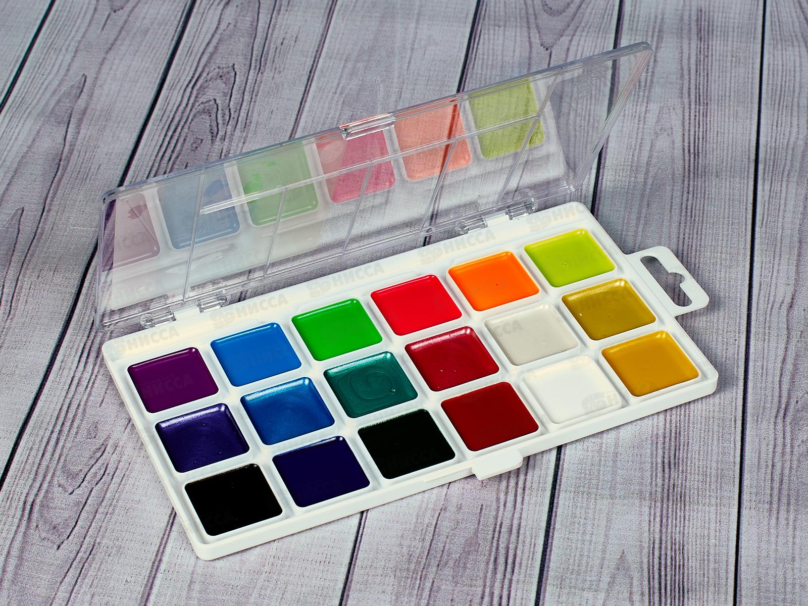 Акварель ГАММА Оранж. солнце 18цв б/к, 120320212 *30