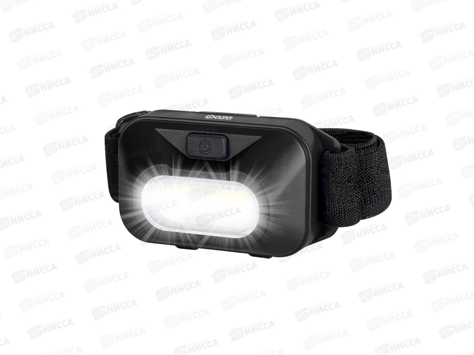 Фонарь ФАZA налобный, светодиодный, черный, 3*AAA, H9-L1W-bk *12/48