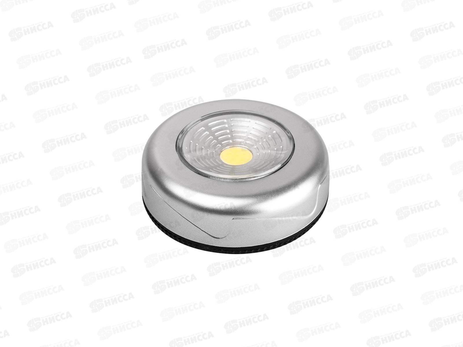 Фонарь ФАZA светильник пушлайт  68*22мм, серый, TF3-L1W-sr *12/96