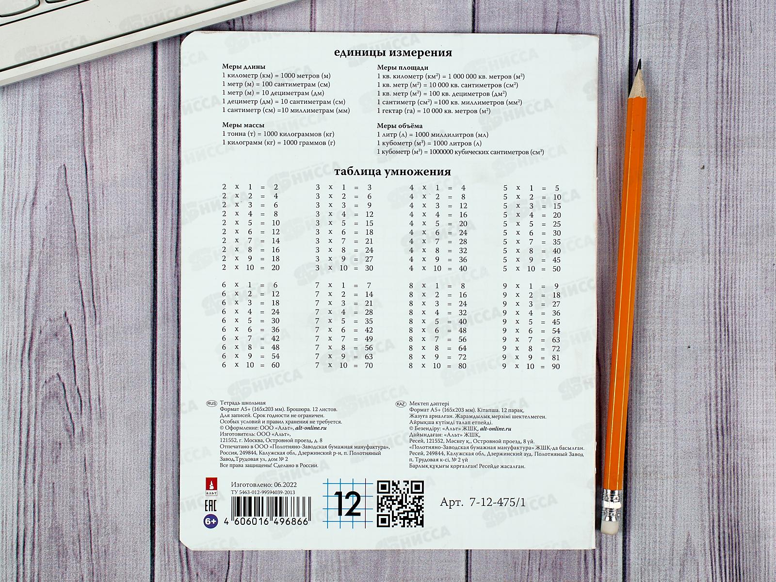 Тетрадь 12листов клетка АЛЬТ Удивительные котята,7-12-475/1*10/220