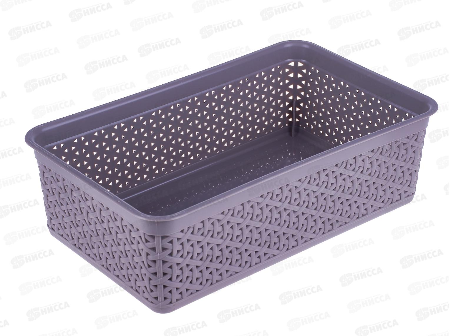 Корзина 2,25л &quotWenge&quot 257*158*80мм серый 221305635/04 *10