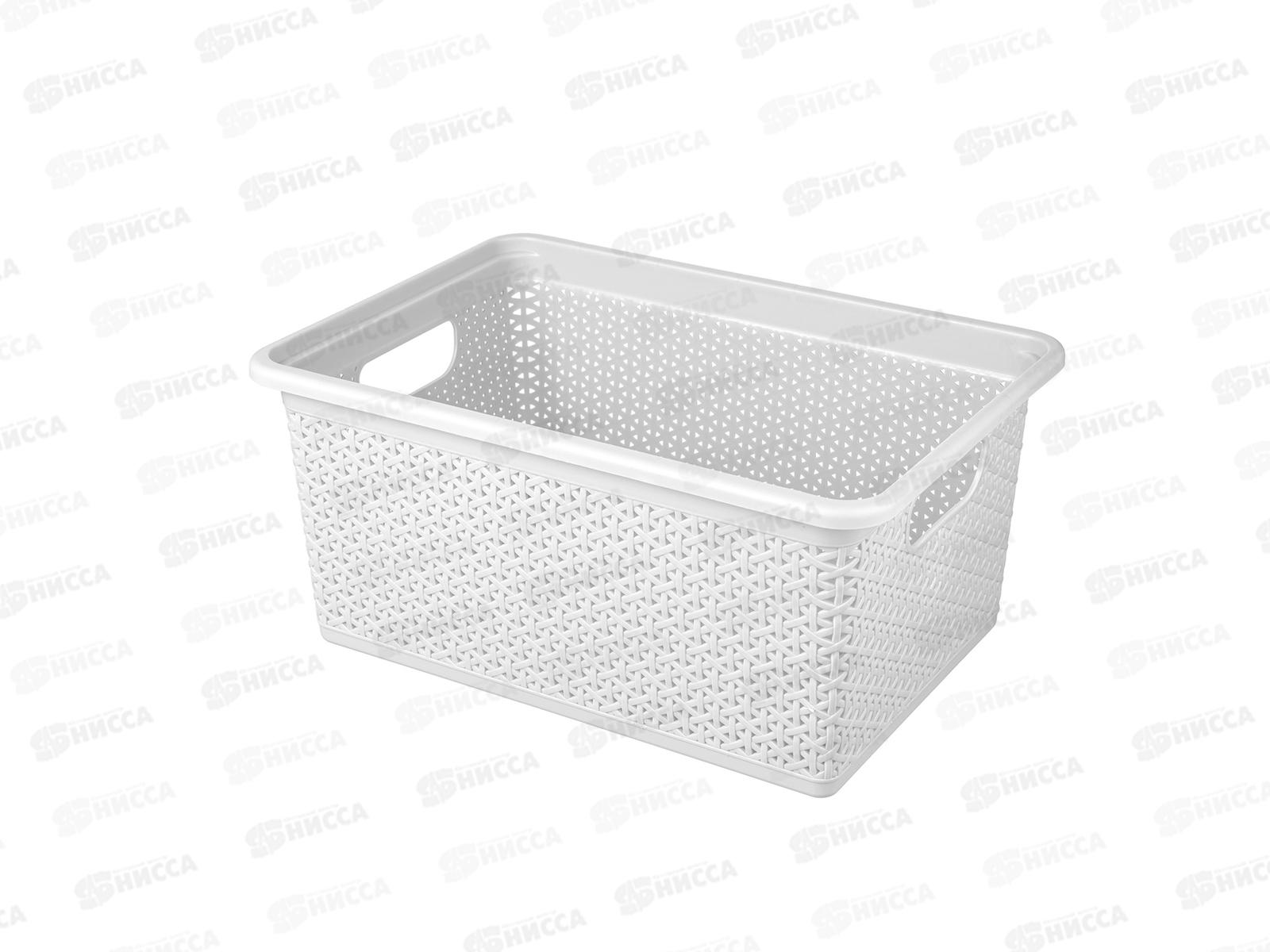 Корзина 20л &quotWenge&quot 430*300*200мм с крышкой светло-серый 221306021/03