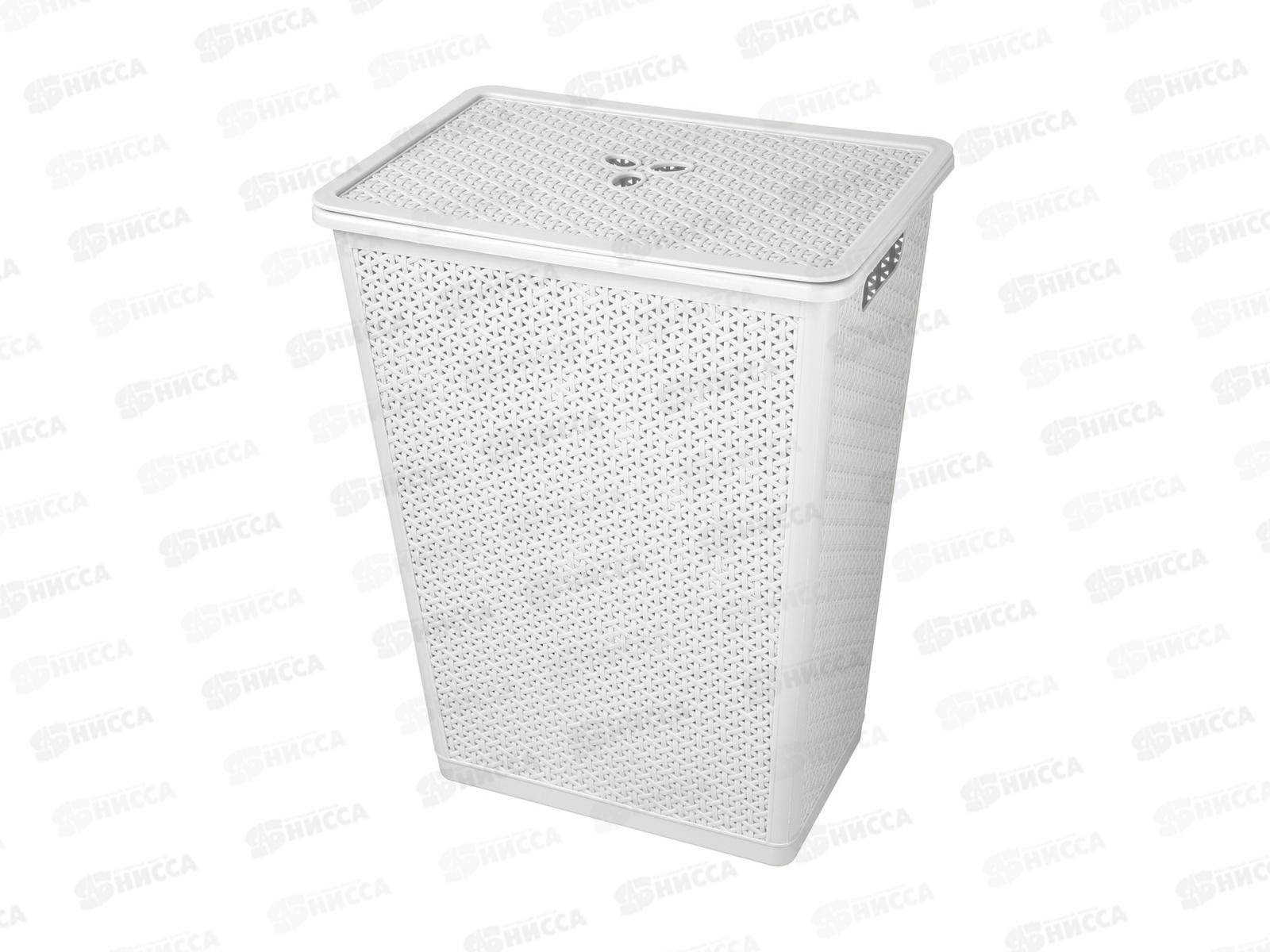 Корзина 35л для белья &quotWenge&quot 399*272*460мм светло-серый 221306921/03