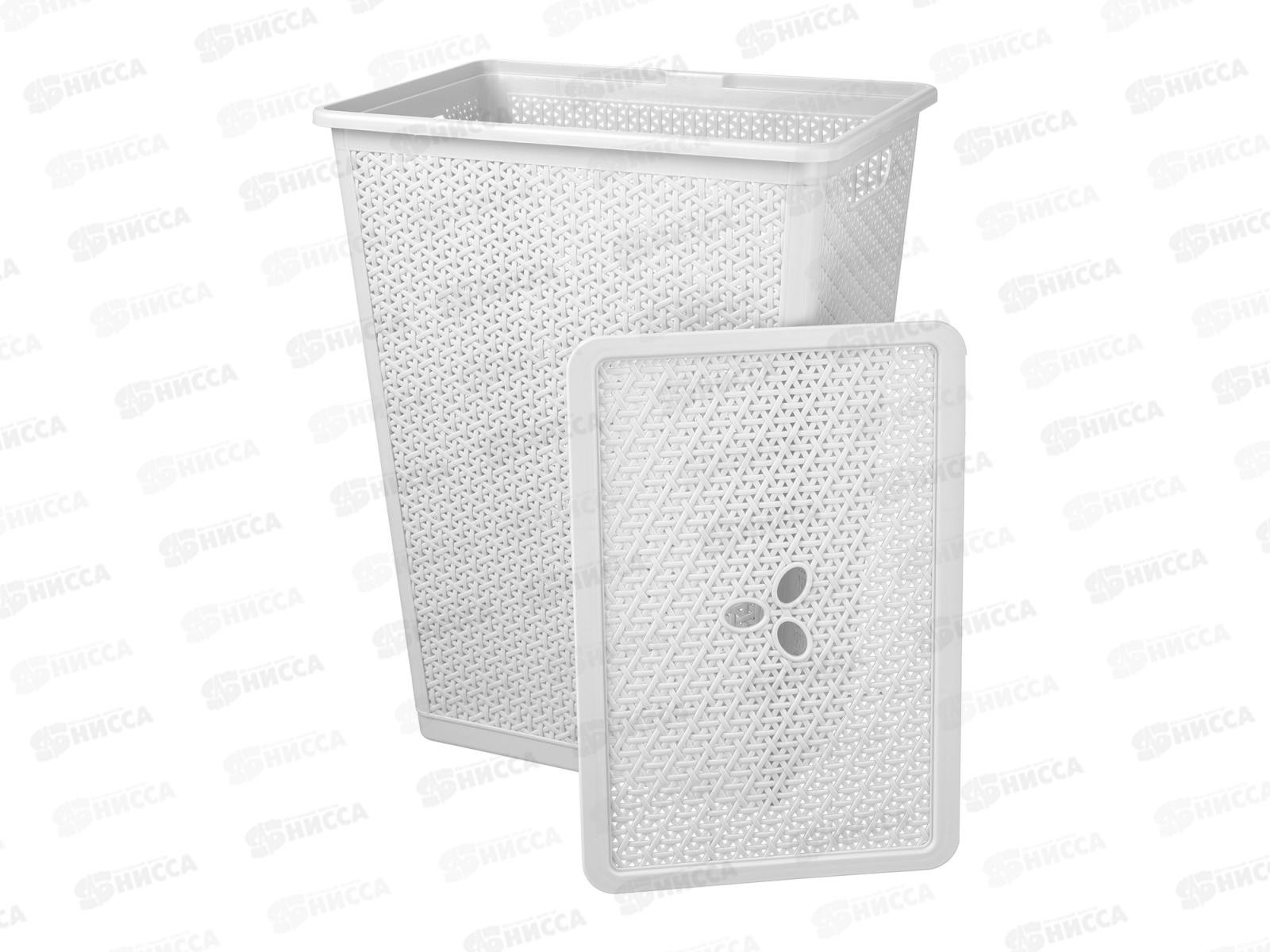 Корзина 35л для белья &quotWenge&quot 399*272*460мм светло-серый 221306921/03