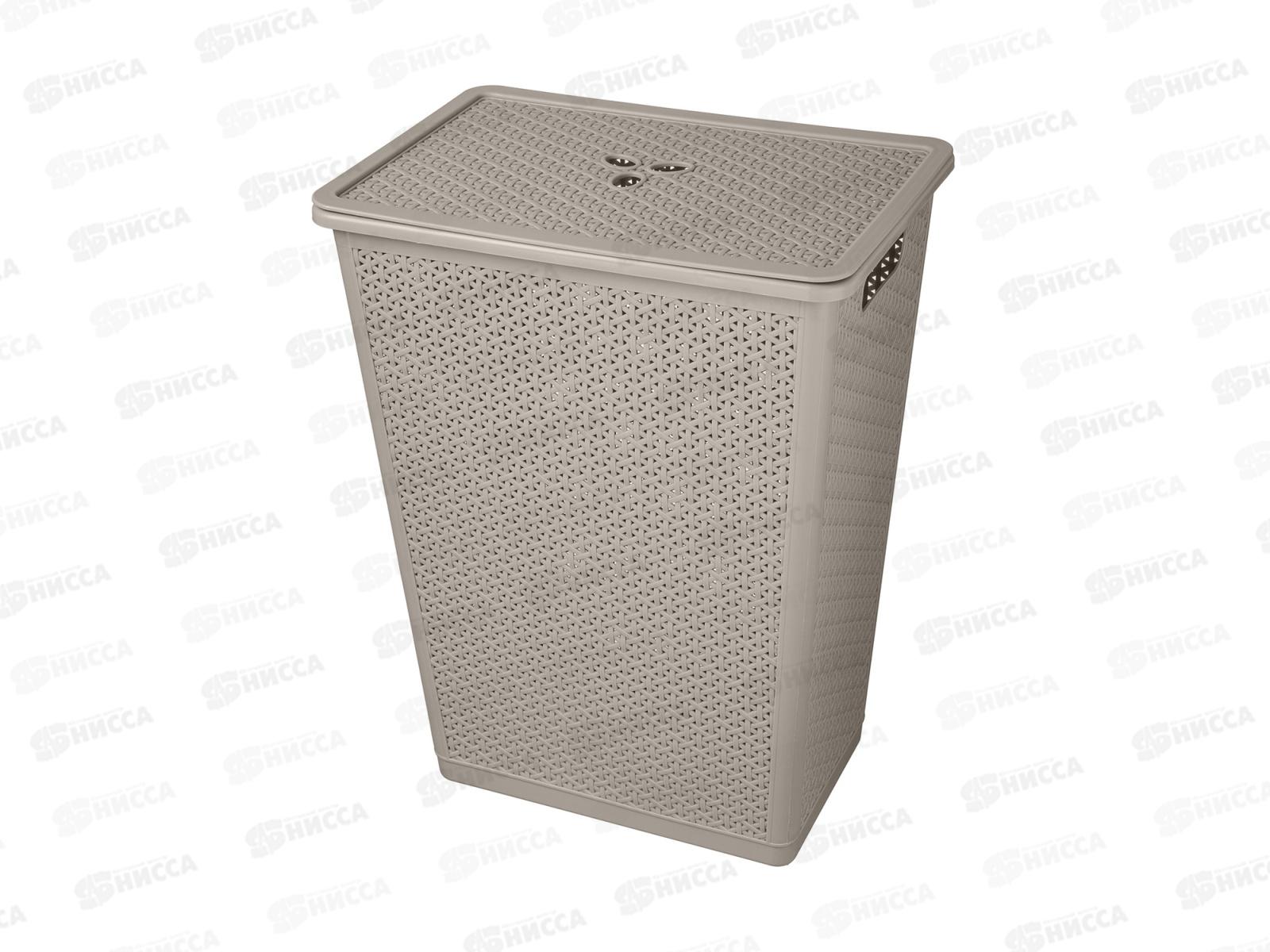 Корзина 35л для белья &quotWenge&quot 399*272*460мм серый 221306935/04