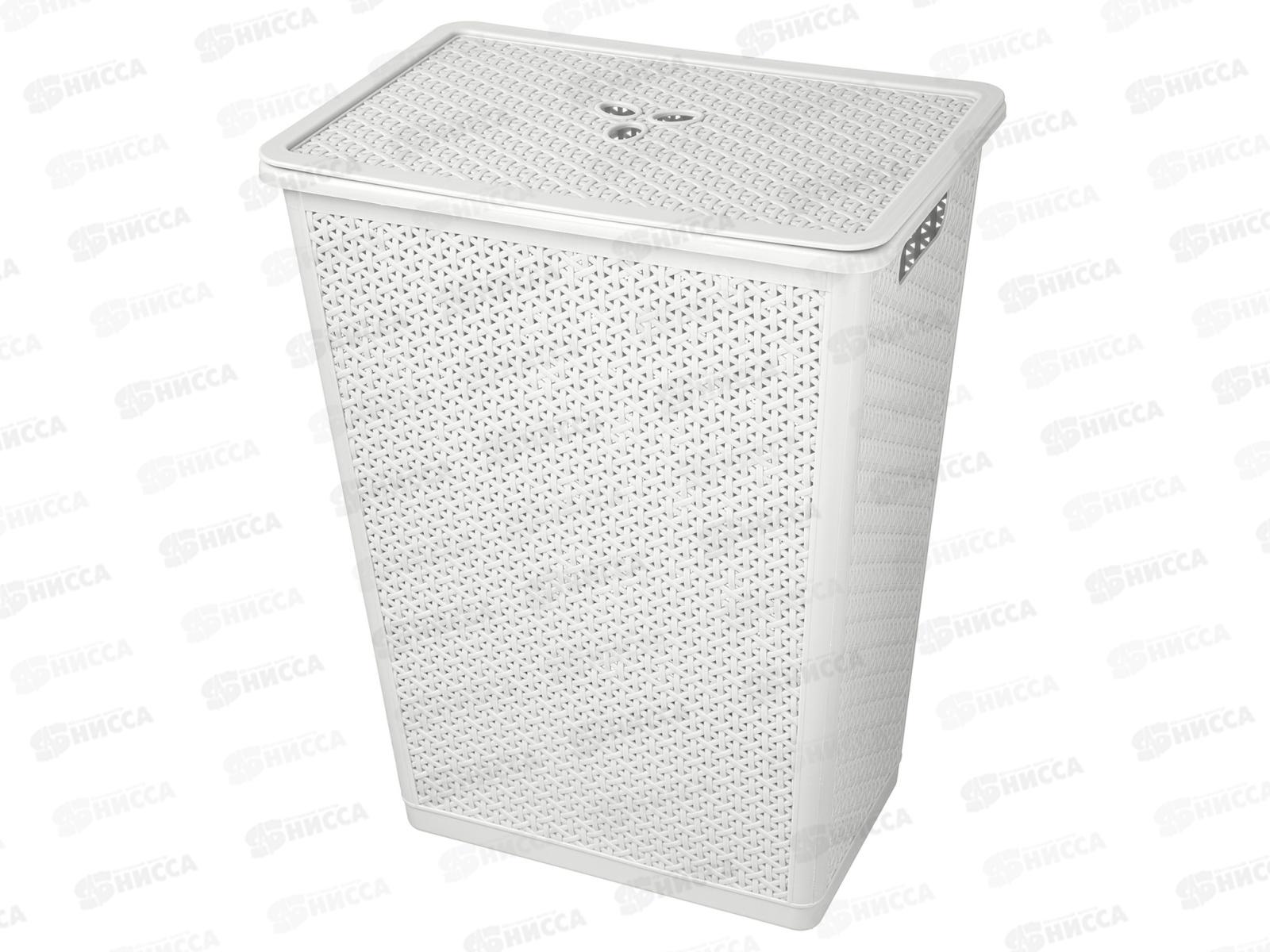 Корзина 48л для белья &quotWenge&quot 427*295*562мм светло-серый 221307021/03