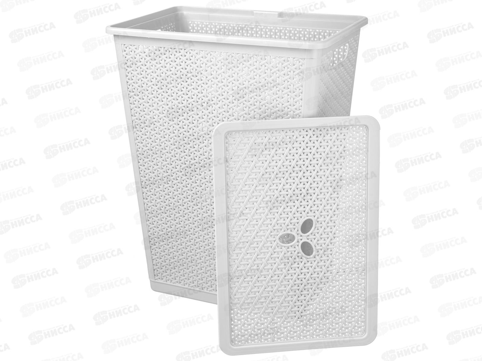 Корзина 48л для белья &quotWenge&quot 427*295*562мм светло-серый 221307021/03