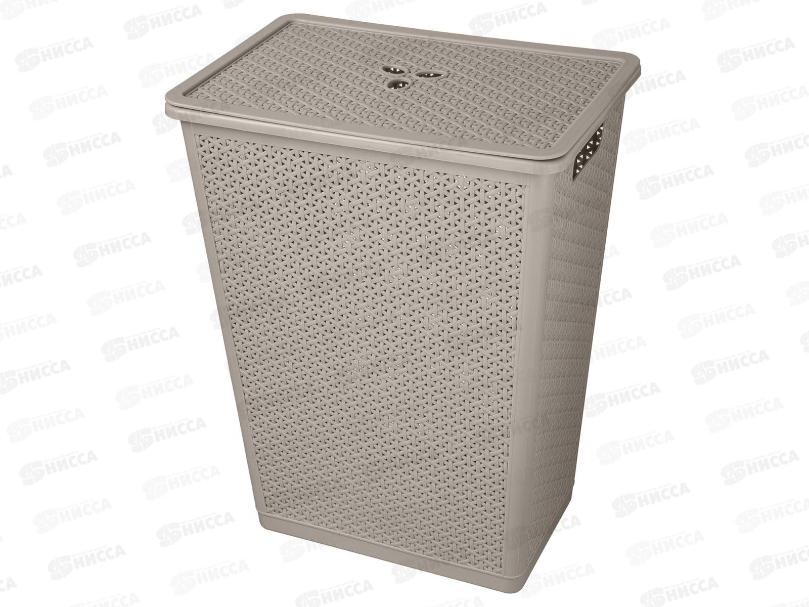 Корзина 48л для белья &quotWenge&quot 427*295*562мм серый 221307035/04