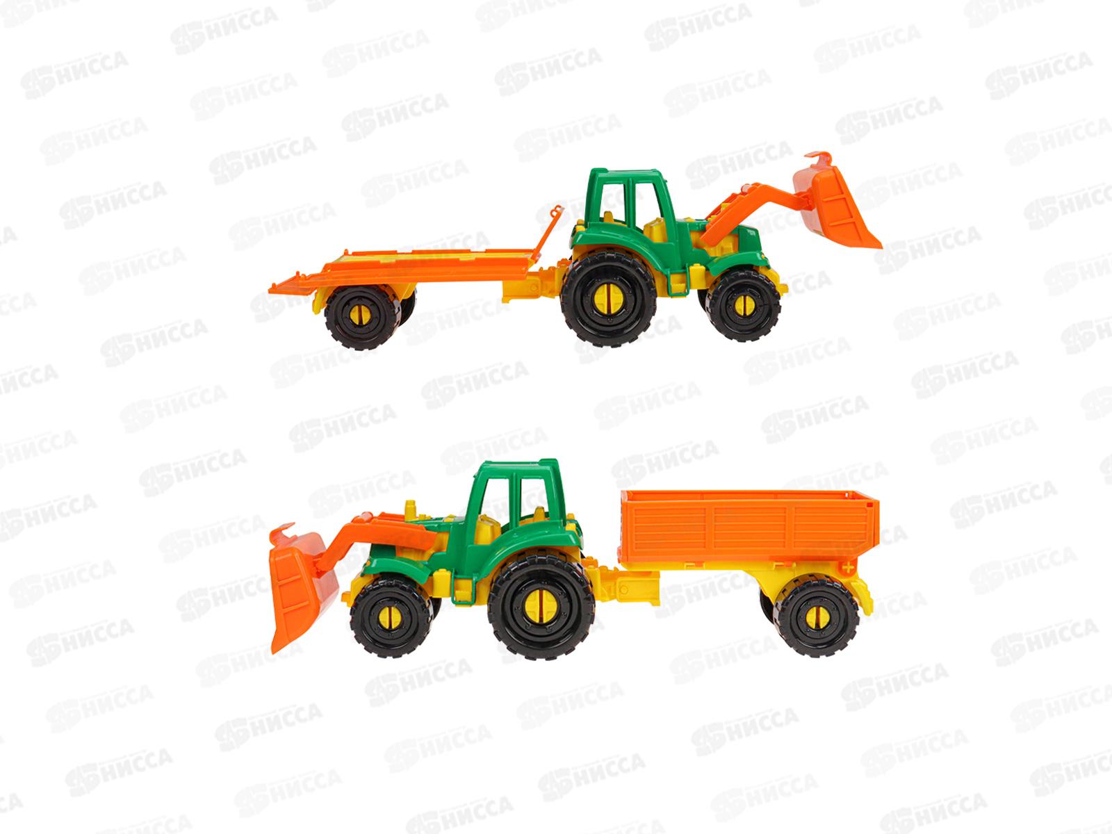 Трактор &quotИван&quot Бульдозер с бортовым прицепом Фермерский, И-2395  *12