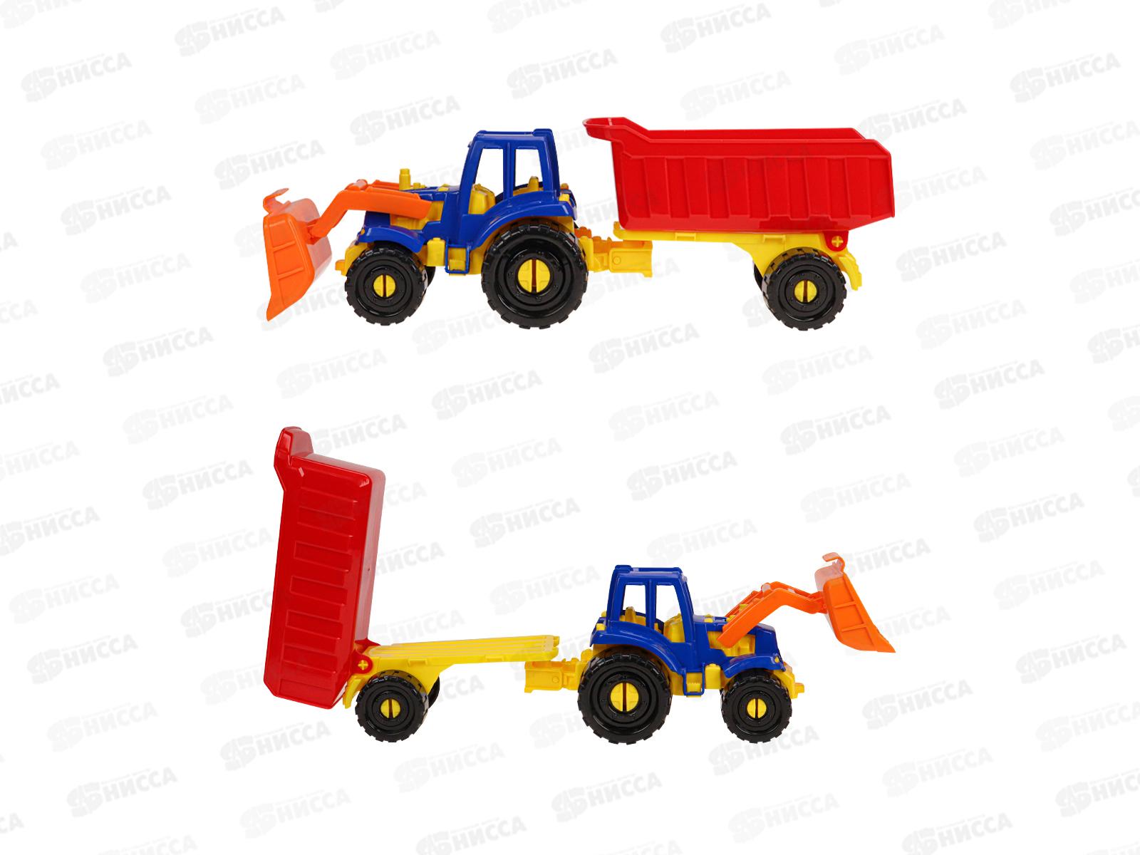 Трактор &quotИван&quot Бульдозер с прицепом Классический, И-2397  *12