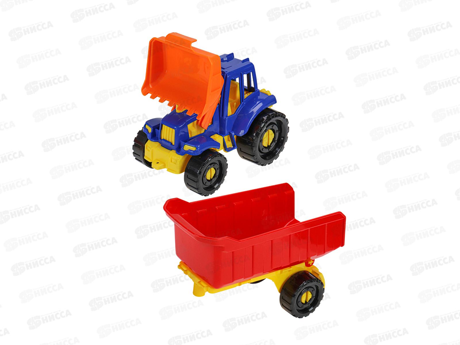 Трактор &quotИван&quot Бульдозер с прицепом Классический, И-2397  *12