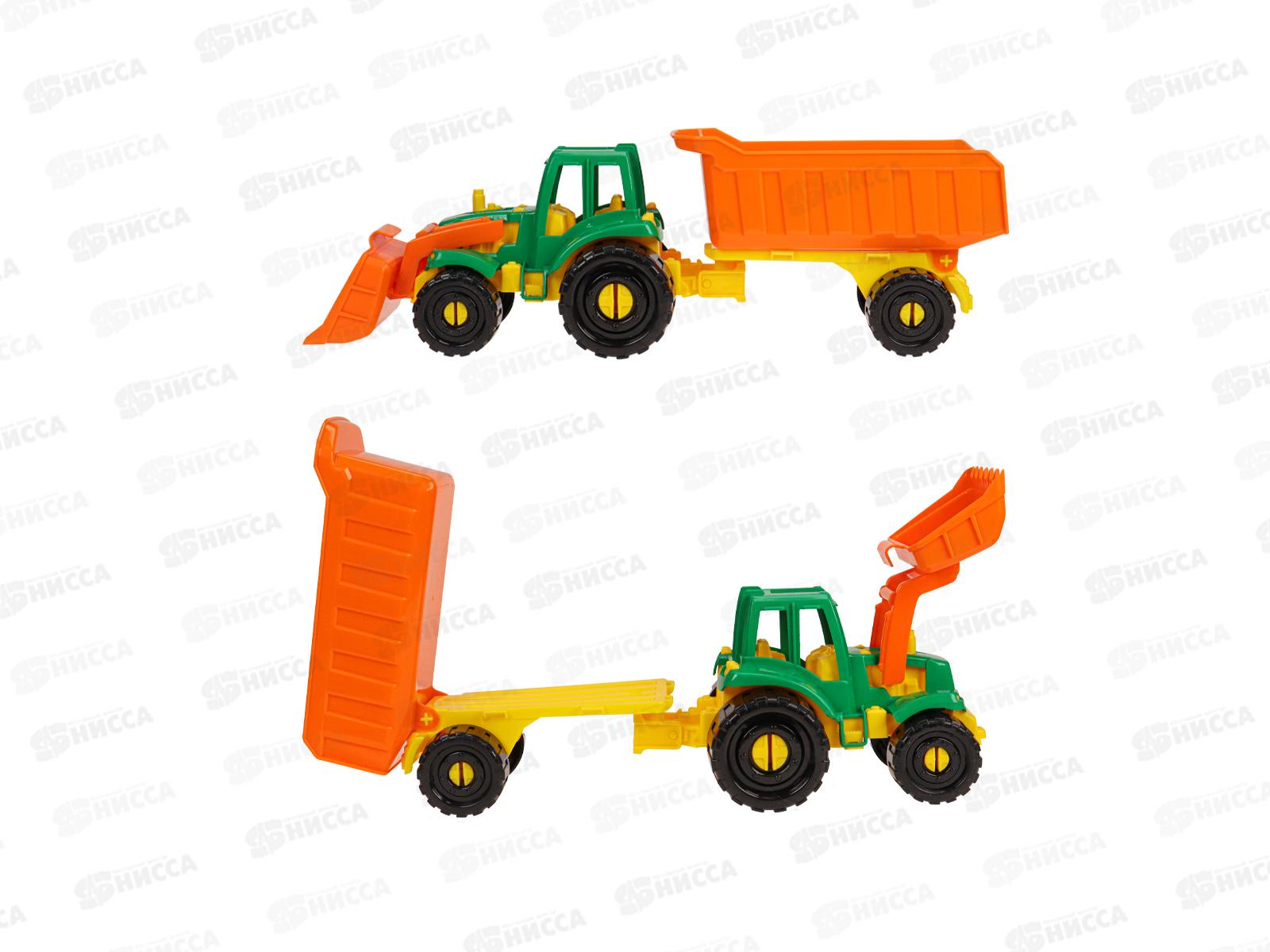 Трактор &quotИван&quot Бульдозер с прицепом Фермерский, И-2398  *12