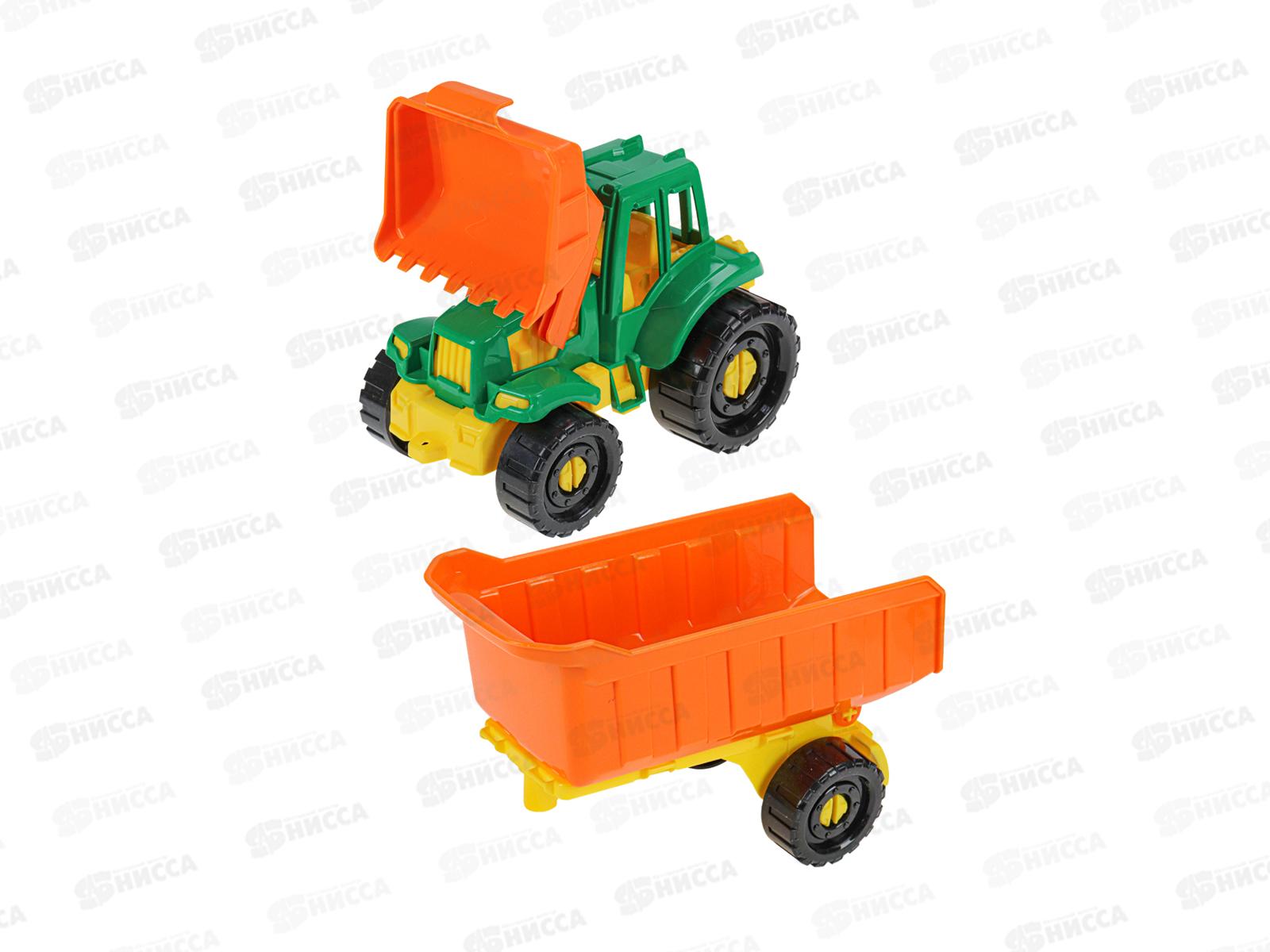 Трактор &quotИван&quot Бульдозер с прицепом Фермерский, И-2398  *12