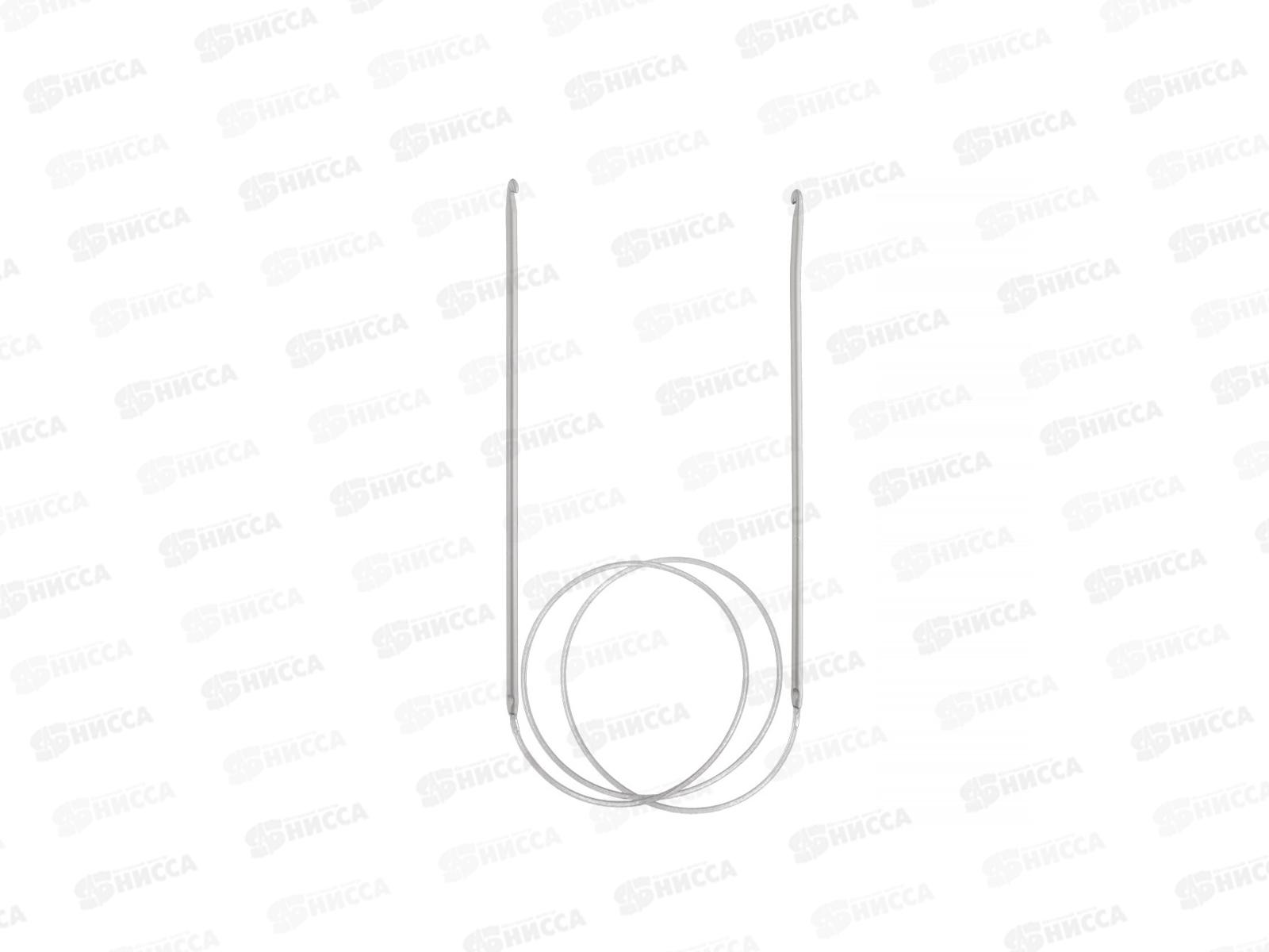 Крючки для вязания &quotGamma&quot SH2 циркулярный  алюминий d 3.0мм 80см в чехле *10