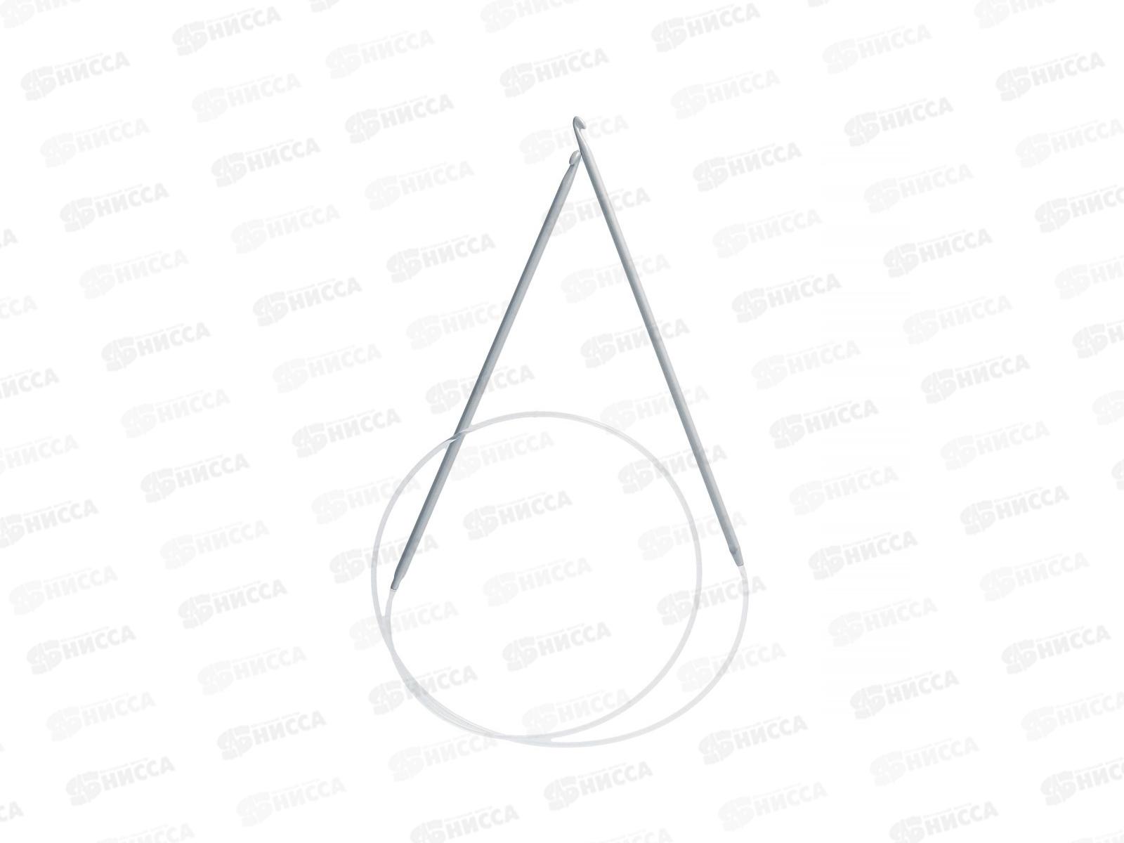 Крючки для вязания &quotGamma&quot SH2 циркулярный  алюминий d3.5мм 80см в чехле *10