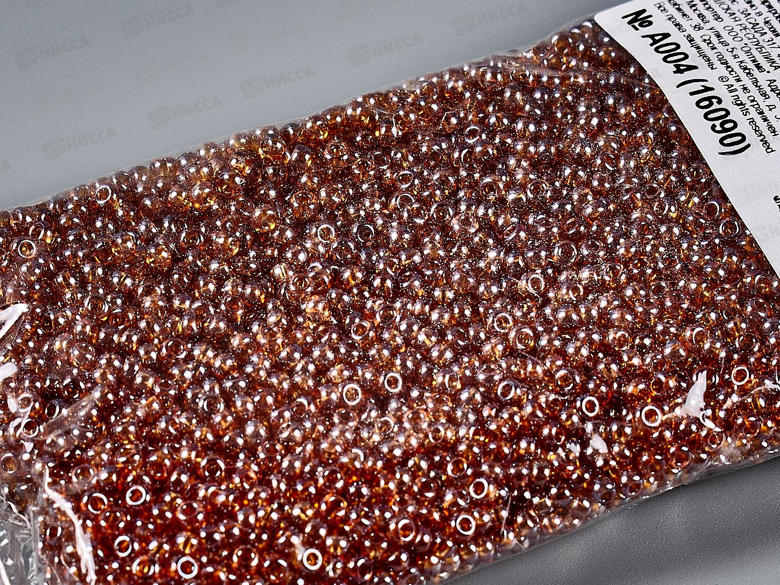 Бисер &quotGAMMA&quot A004 10/0 круг., 50г, св. коричн, 2.3мм, 16090