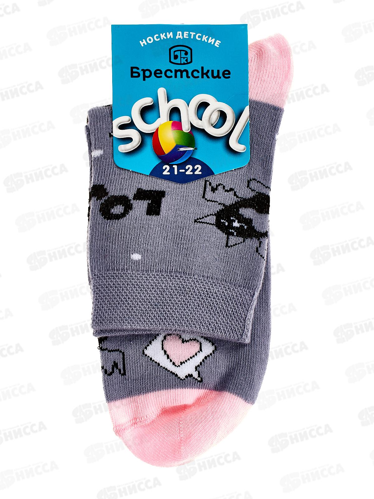 Носки детские 3081 337 School, серо-сиреневый 21-22