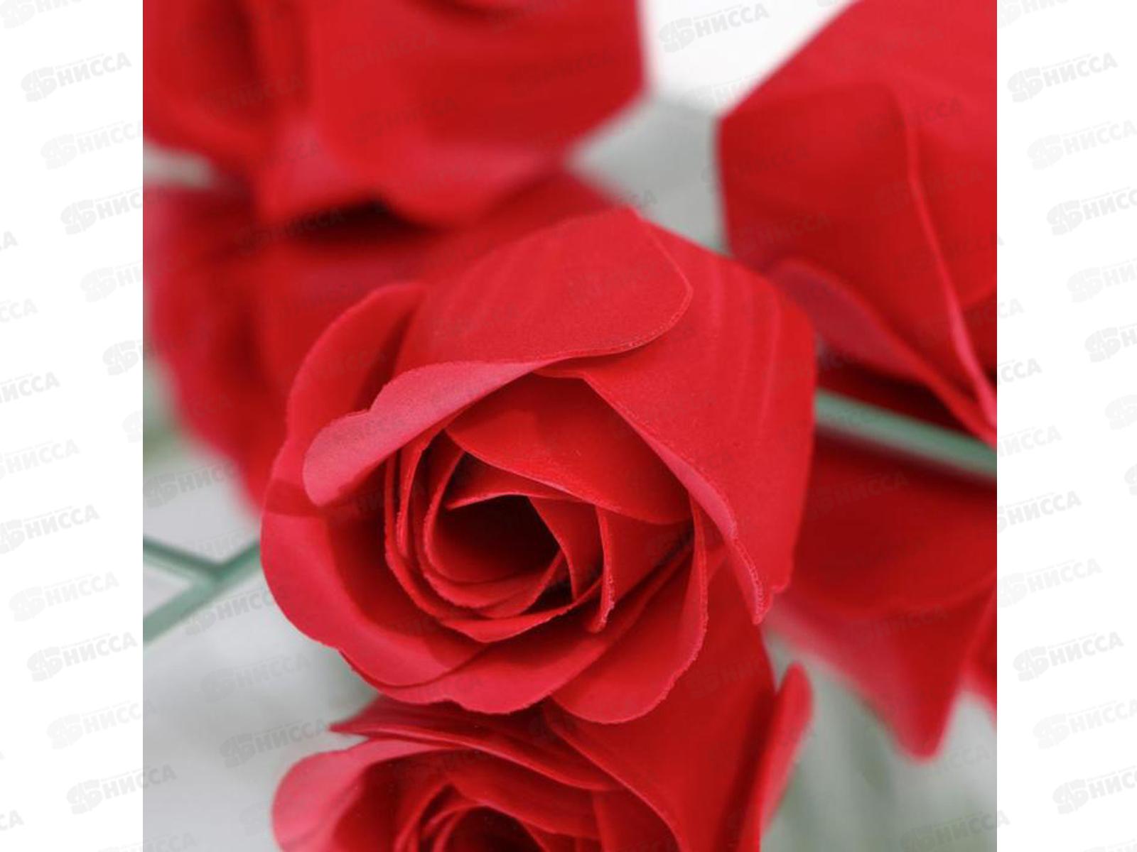 Набор подарочный &quotКрасные розы&quot 3 мыльных лепестка 6962256