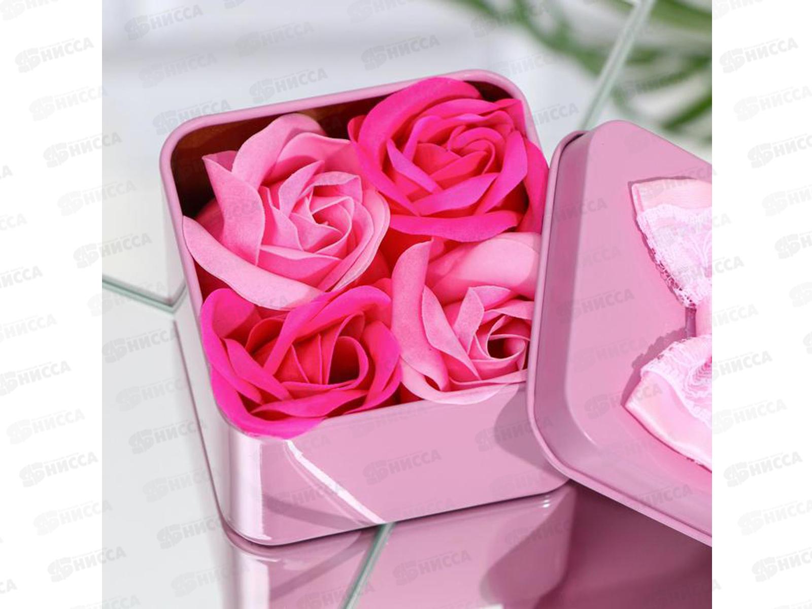 Набор подарочный &quotРозы&quot 4 мыльных лепестка 6962291