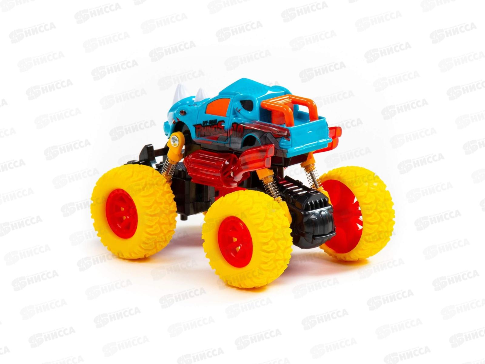 Автомобиль инерционный &quotМонстр Ралли&quot - &quotНосорог&quot (со светом и звуком), 79770 (в пакете)  *16